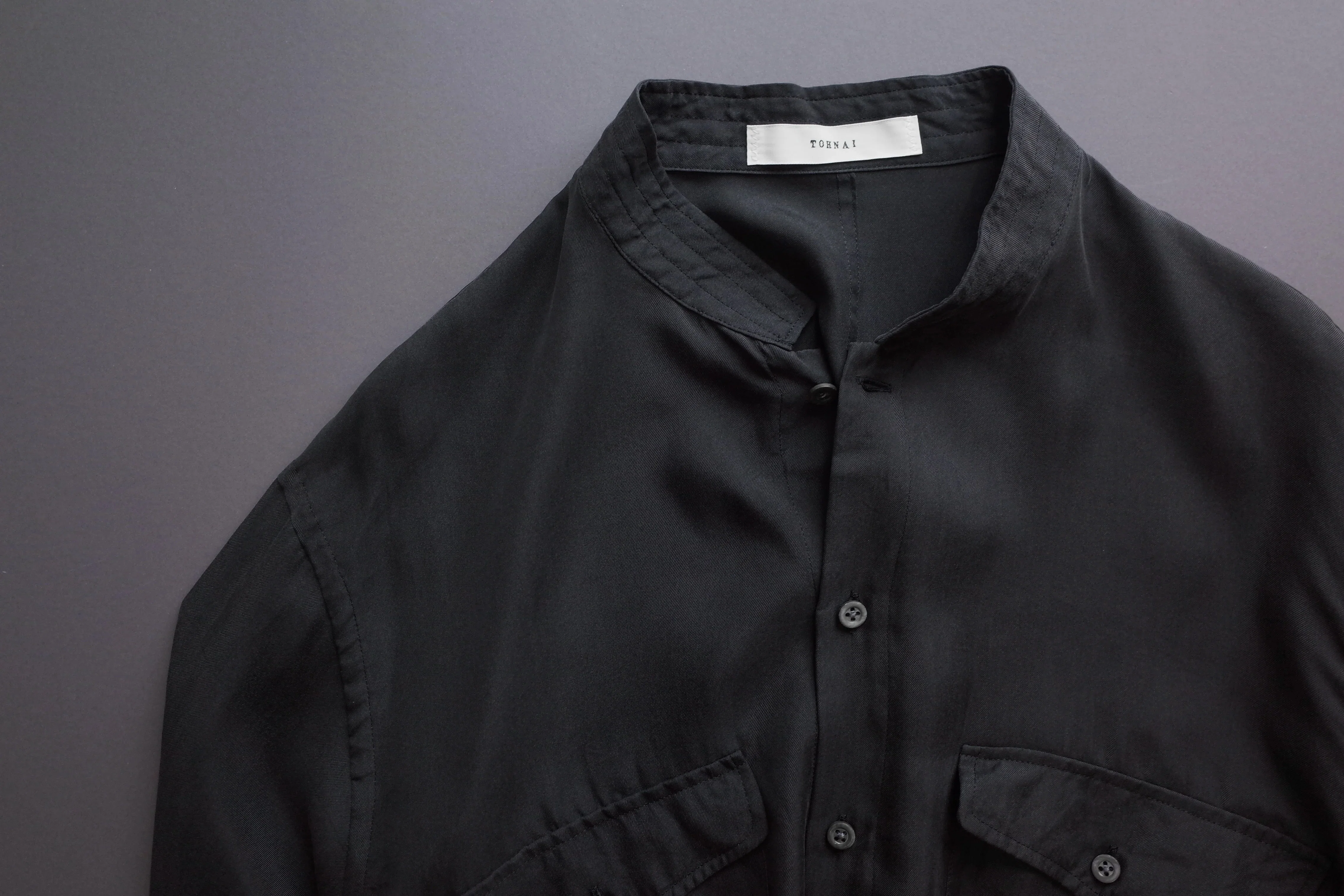 TOHNAI | Brushed Silk Twill Shirts｜keylimeTokyo