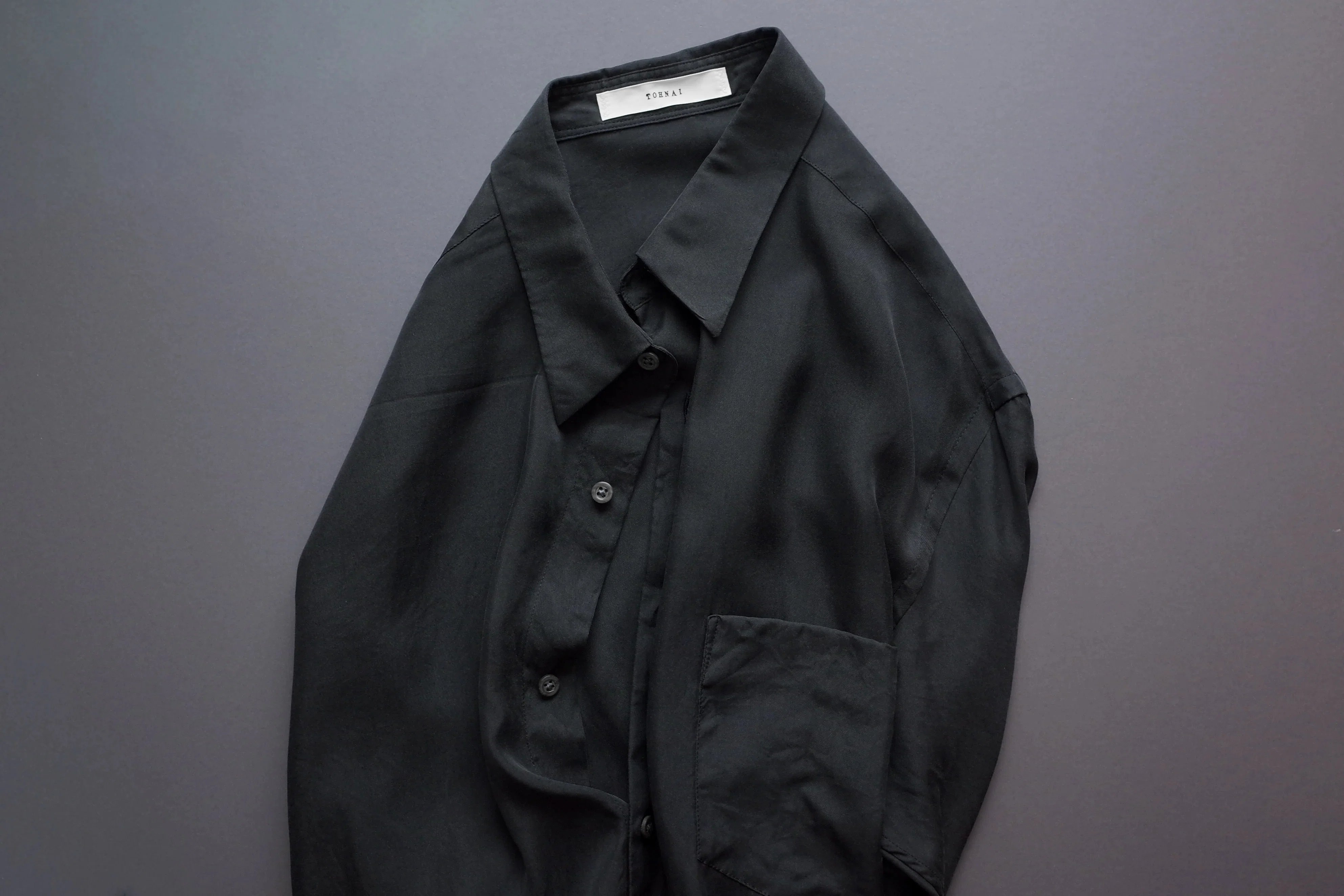 TOHNAI | Brushed Silk Twill Shirts｜keylimeTokyo