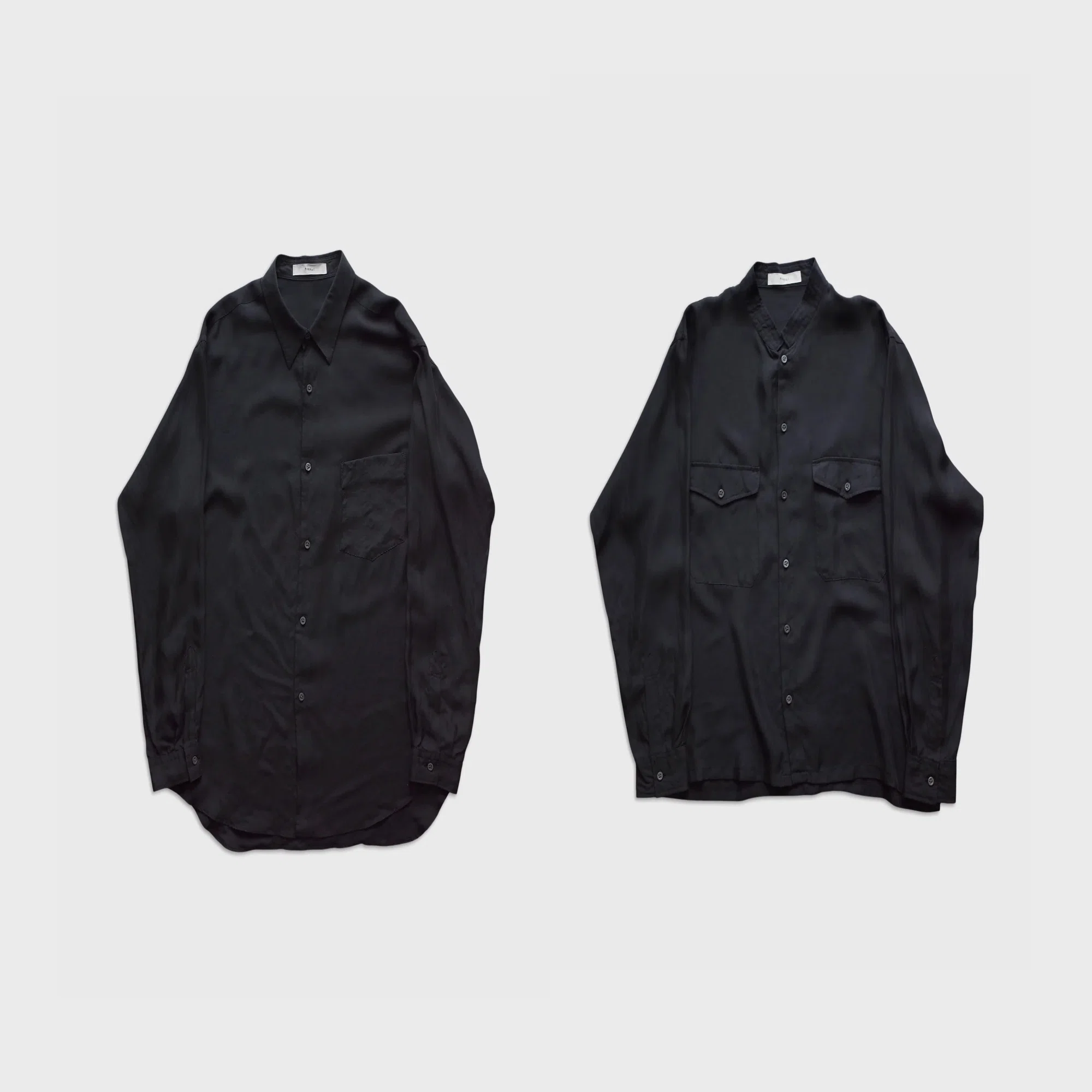 TOHNAI | Brushed Silk Twill Shirts｜keylimeTokyo