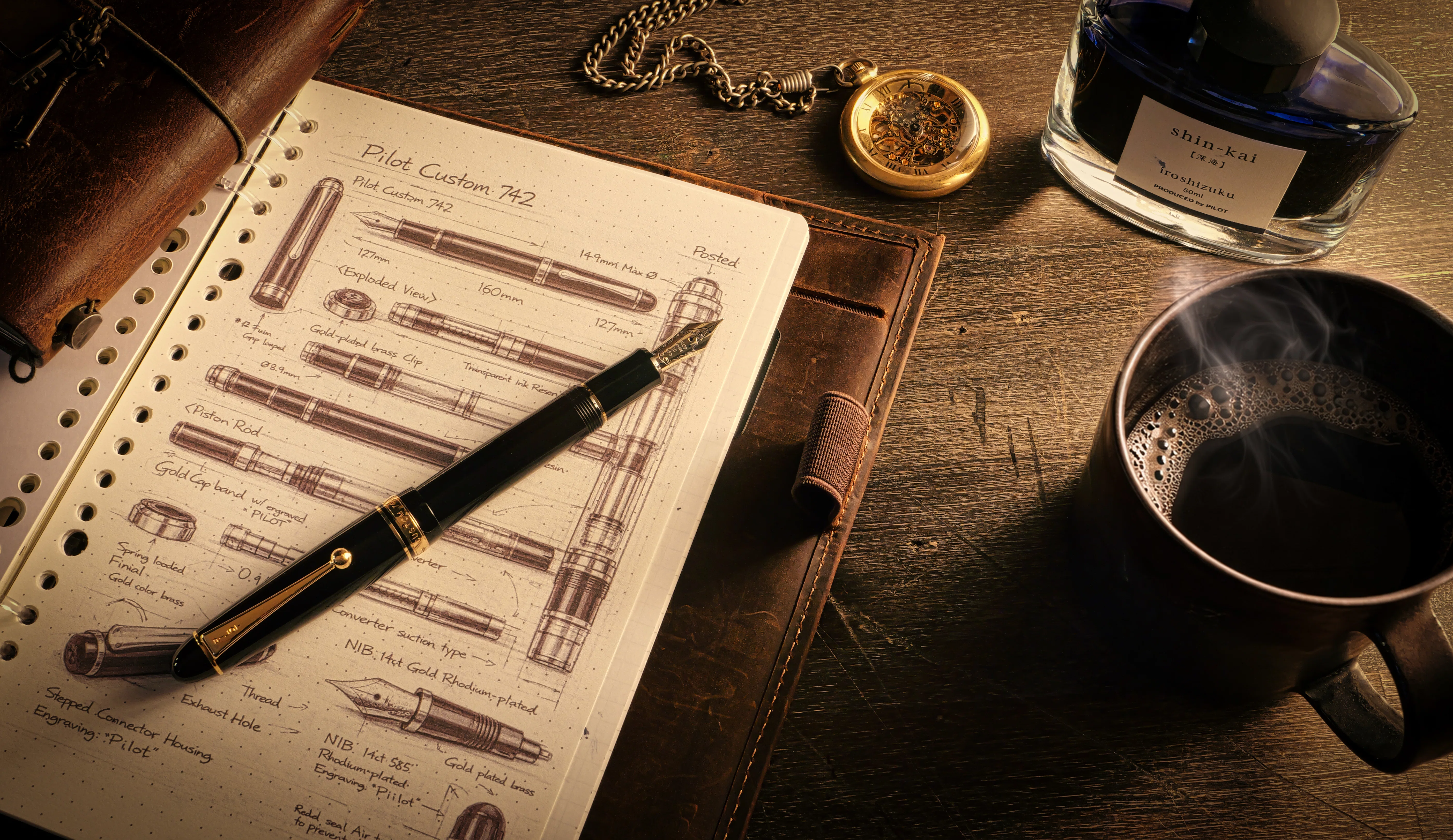 タキシードではない。SPのブラックスーツだ ― PILOT CUSTOM 742｜Hideo