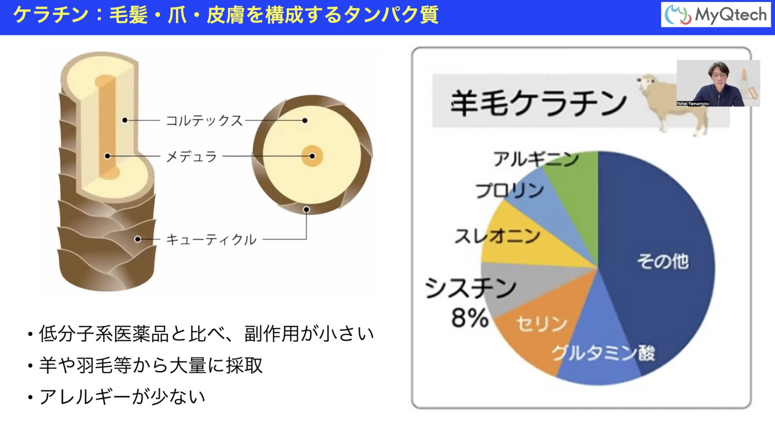 ケラチンとは何か？マイクロ粒子化で変わるヘアケアの可能性｜MyQtech