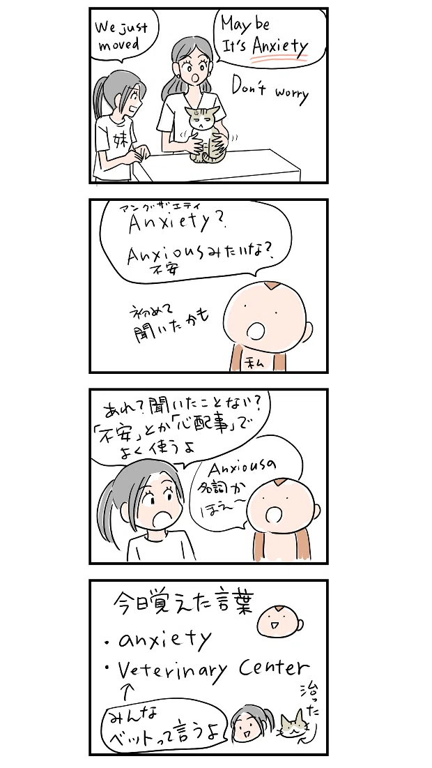 ハワイ在住18年の妹に教わる英単語。anxietyとVeterinary。｜花福こ 