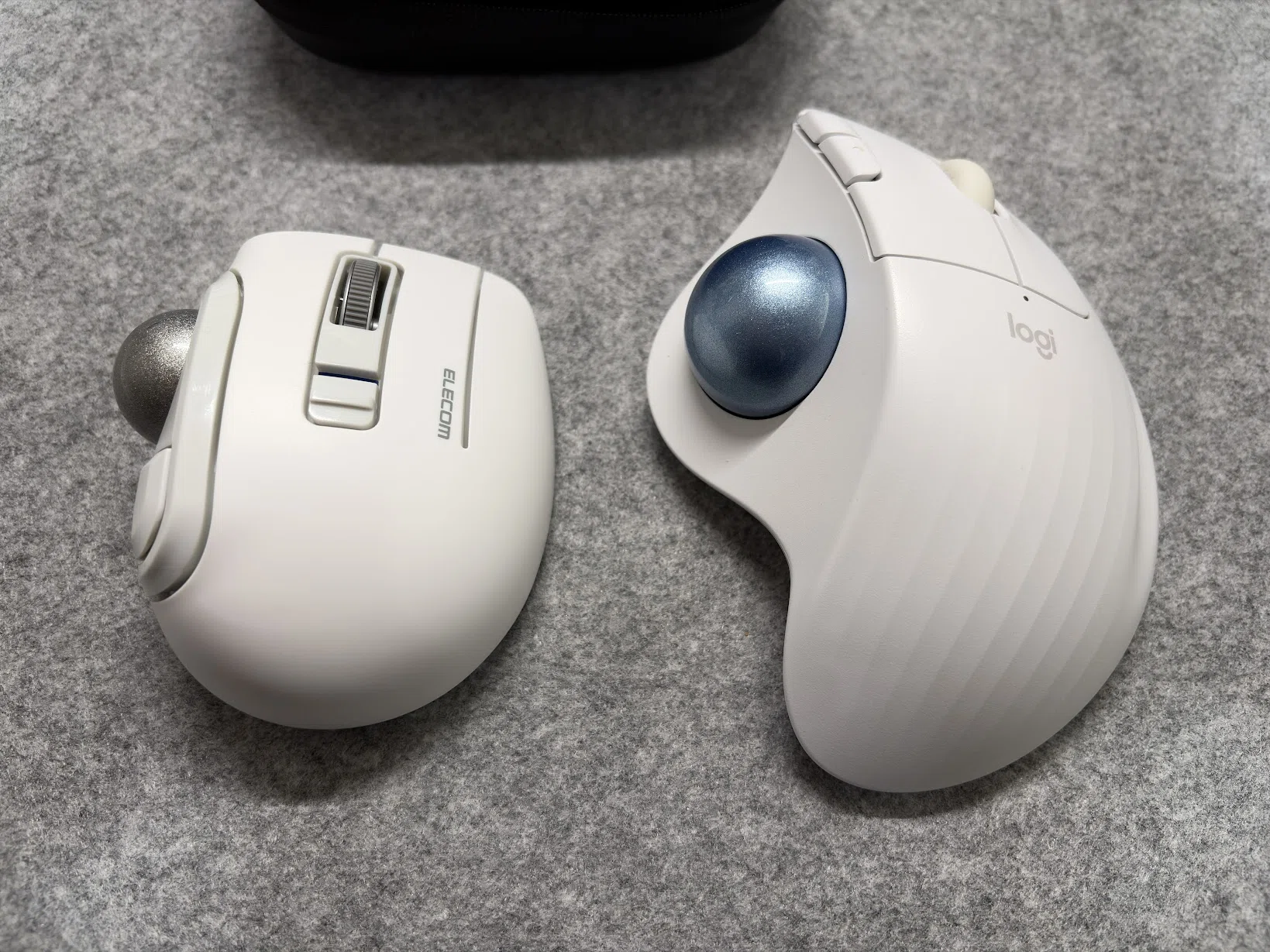 ELECOM bitra トラックボール ホワイト 収納ケース付 持ち運び特化！エレコムのトラックボールマウス bitra｜サブPC用に使い