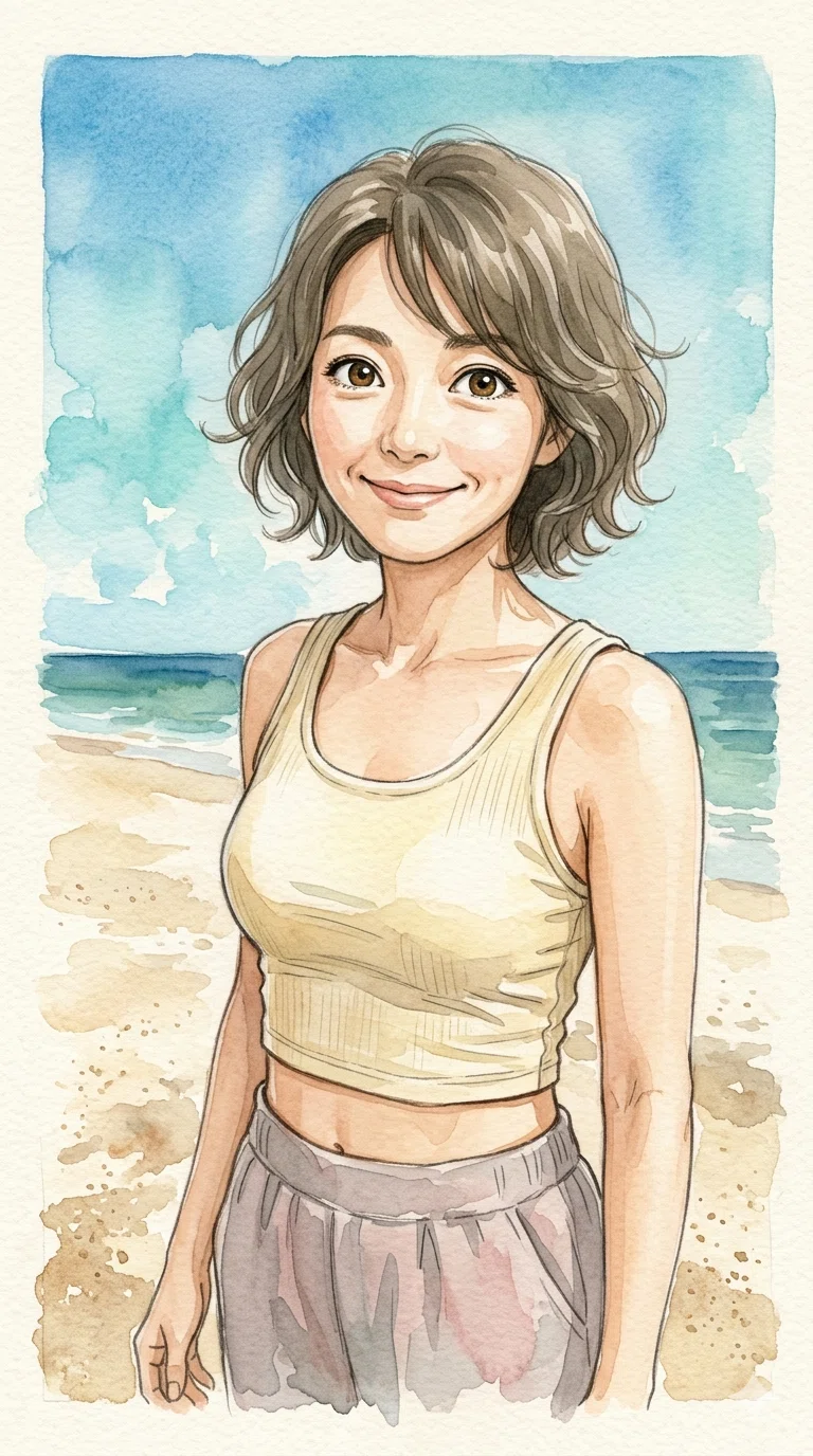 AI画像（イラスト）44才女子、64才女子｜茜町春彦