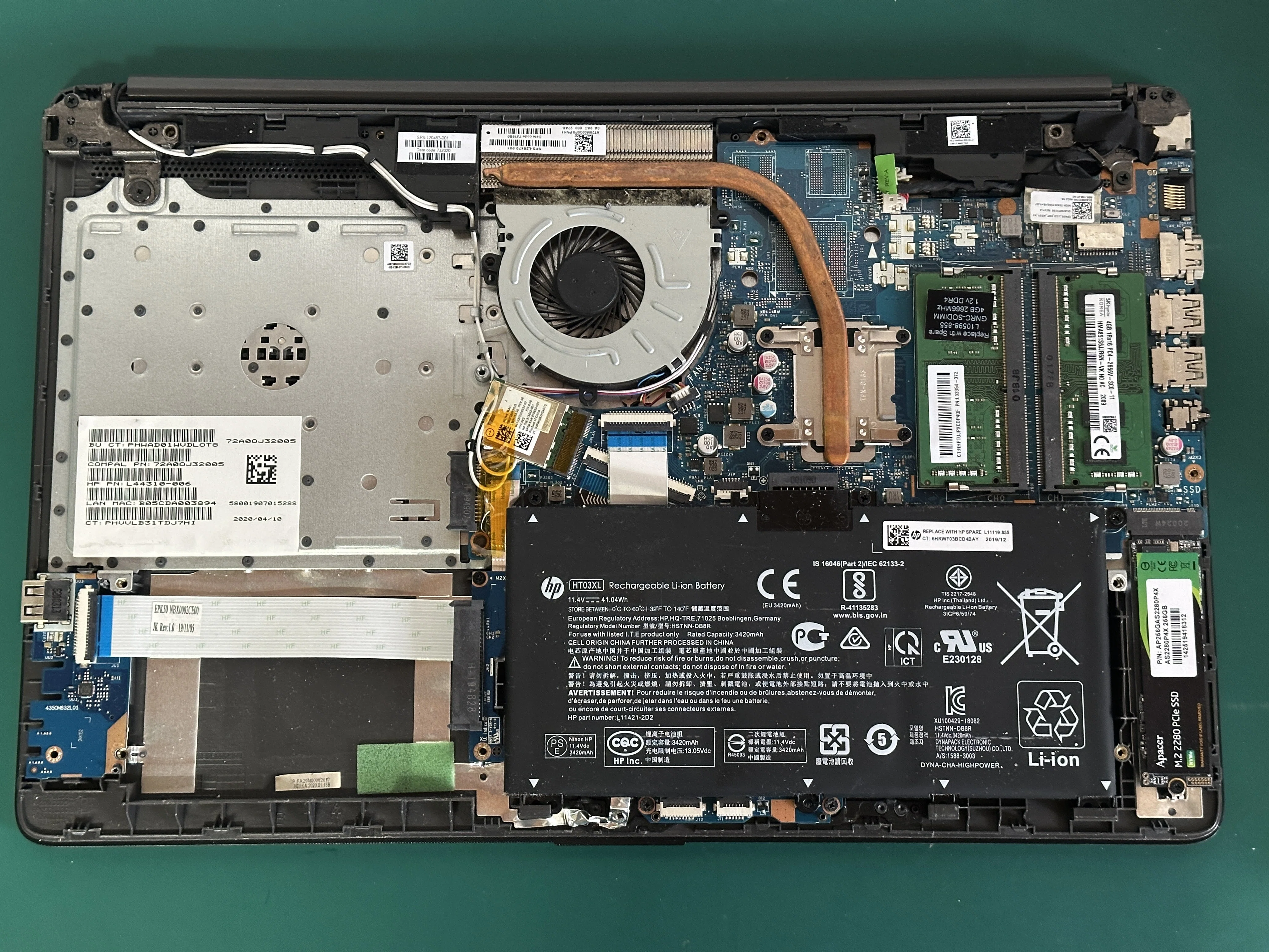 HP 250 G7 電源が入らない | 完全放電 | パソコン修理 札幌｜阿部