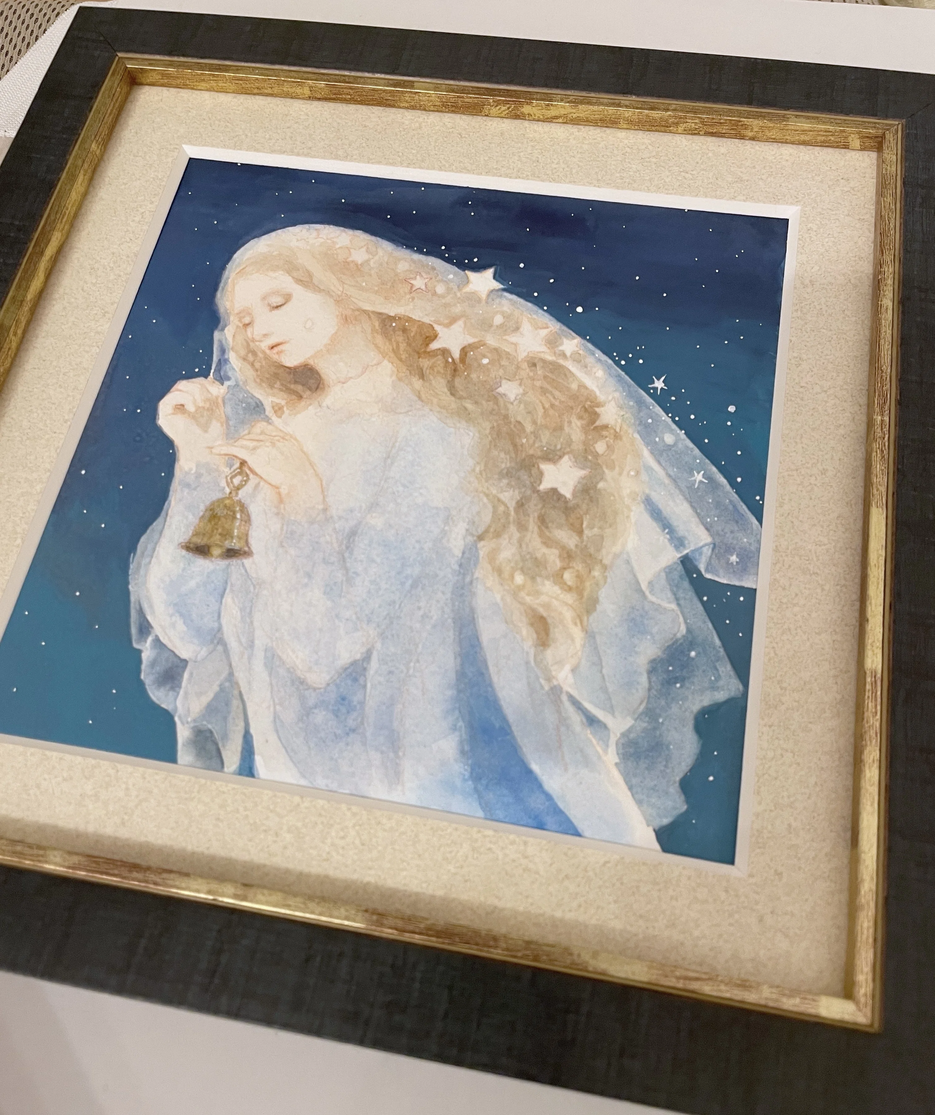 額で作品の見え方はこんなに変わるよ①額とマットで4種類。どれが好き