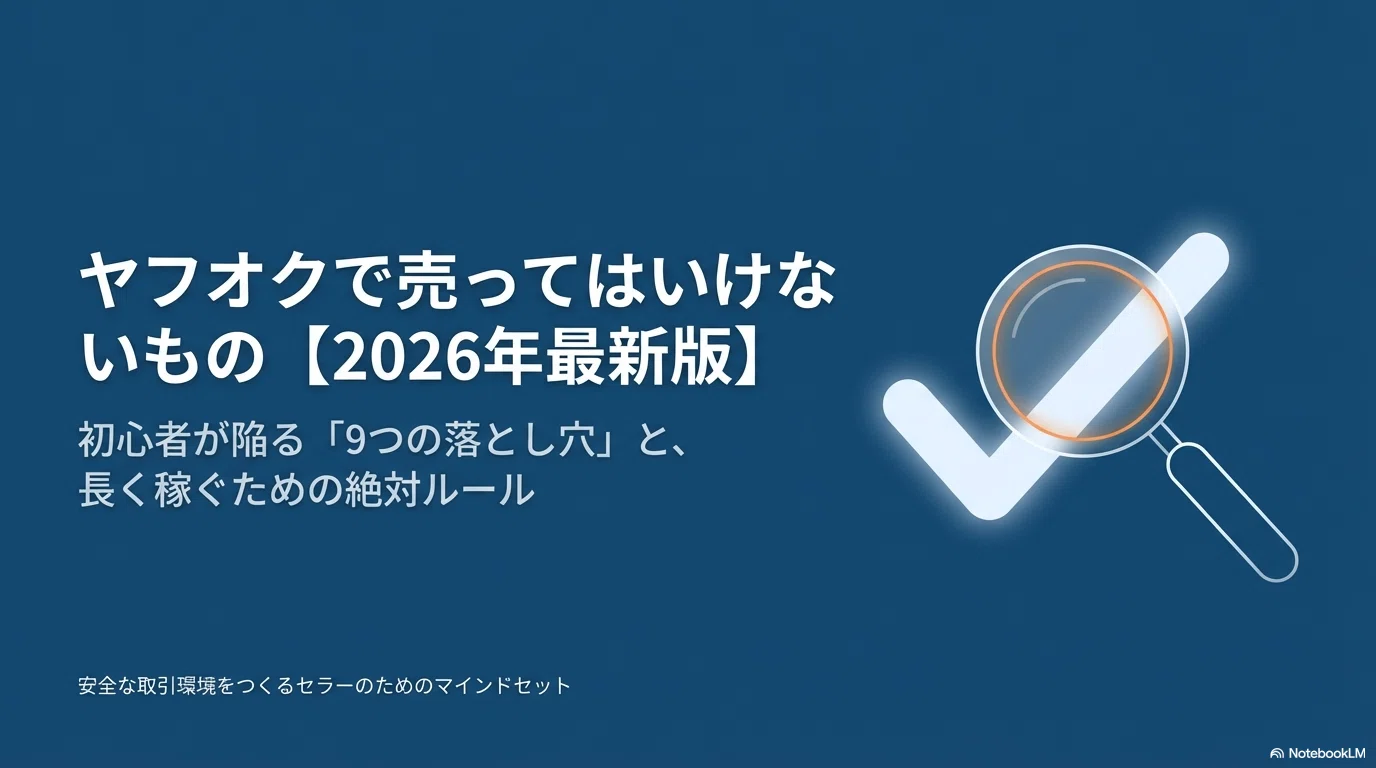 ヤフオクで売ってはいけないもの一覧【2026年版】｜金子真一@20年の 