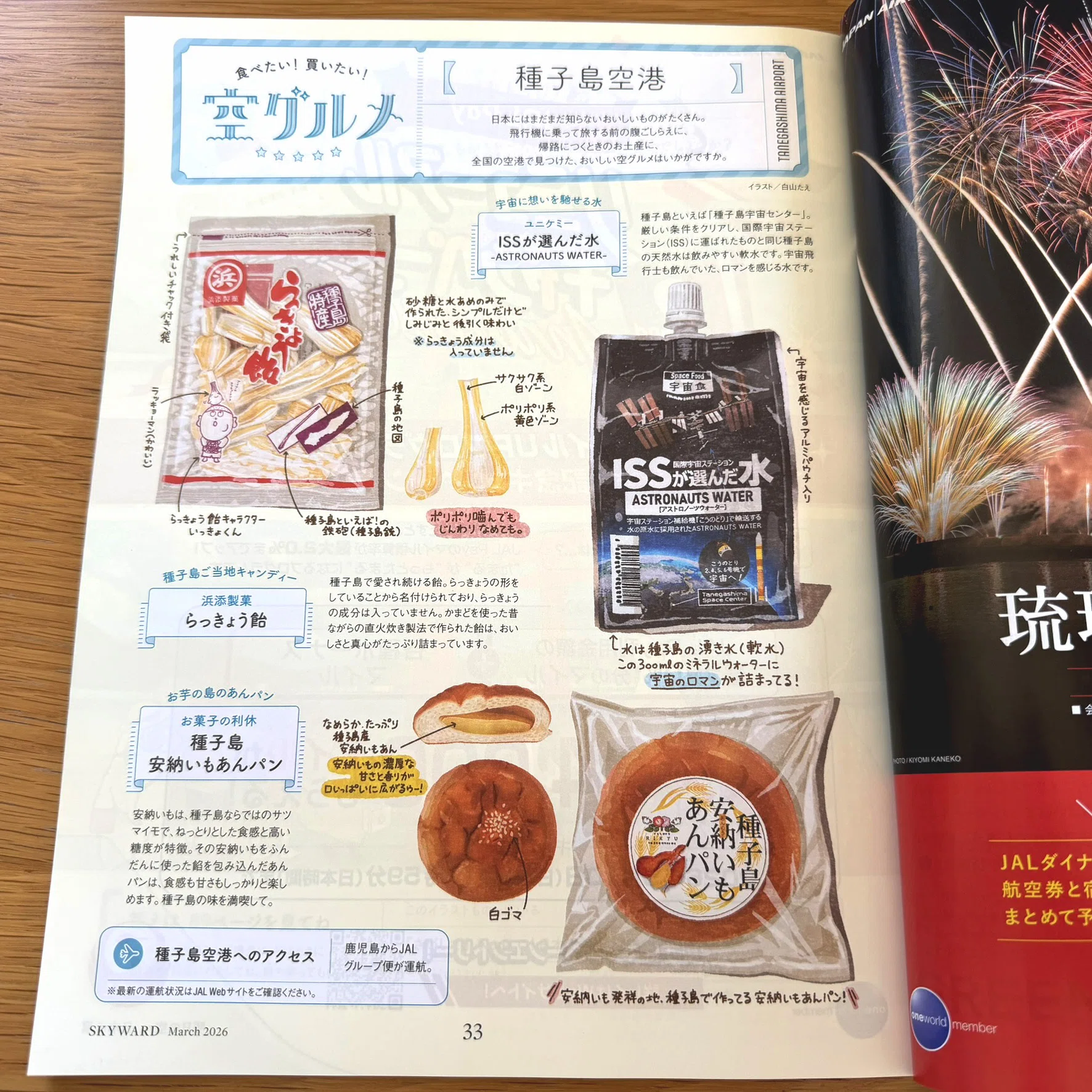 連載】JAL機内誌SKYWARD空グルメ（2026年3月号）種子島空港編｜白山たえ