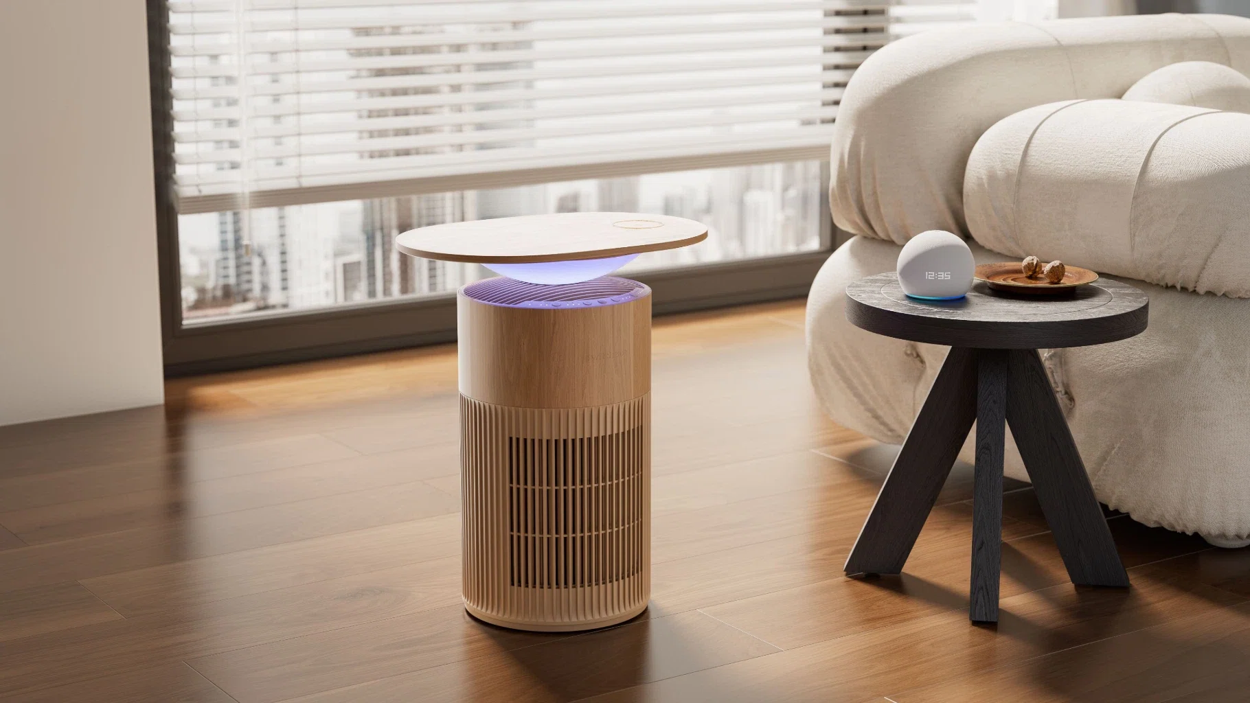 空気清浄機を、部屋の隅から真ん中へ。SwitchBot 空気清浄機Tableの