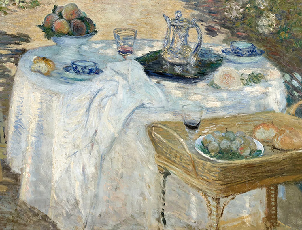 モネ 風景への問いかけ」展出品作④ モネ《昼食》1873年頃｜美術史