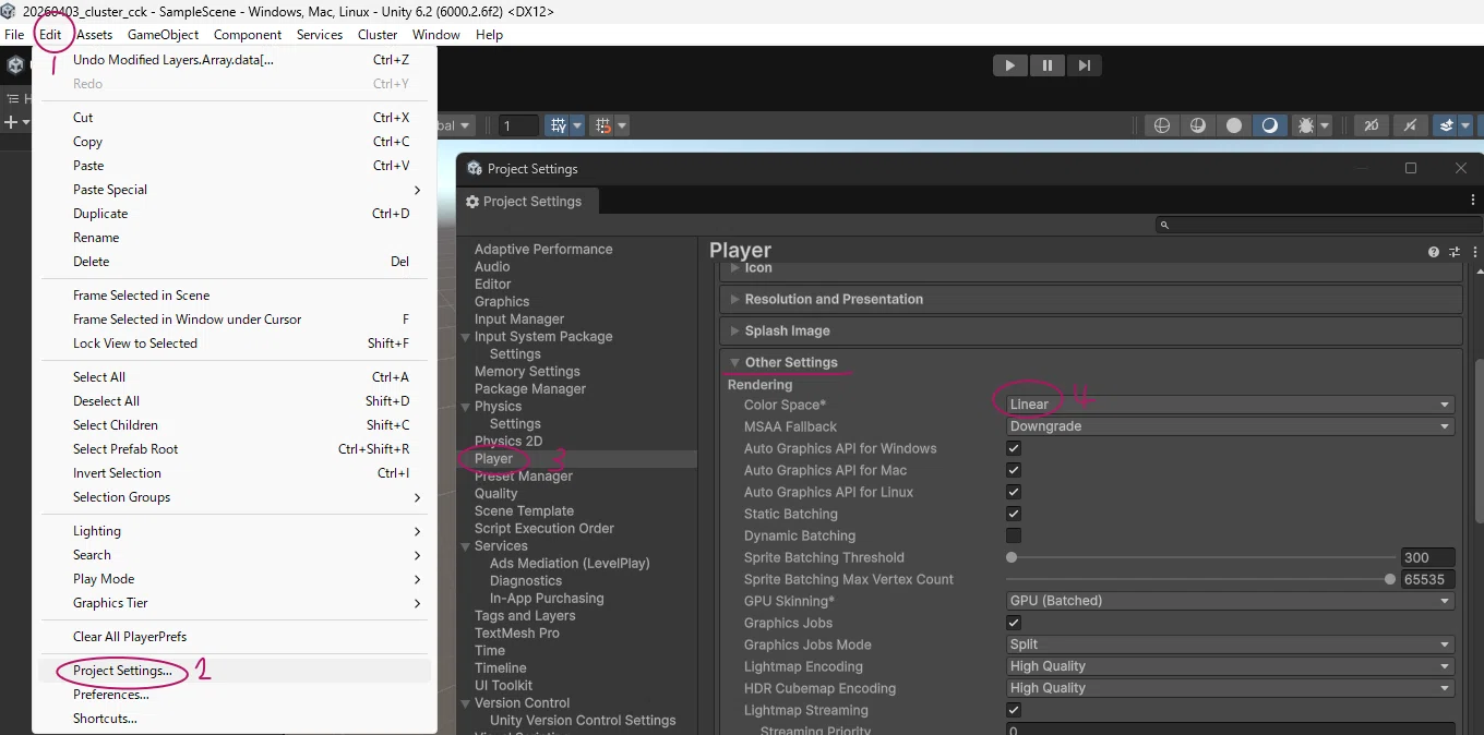 Setting up a Cluster Creator Kit environment in Unity｜之