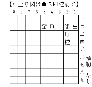 若島正氏作（取らせ短打1、詰将棋自習室）｜松本博文