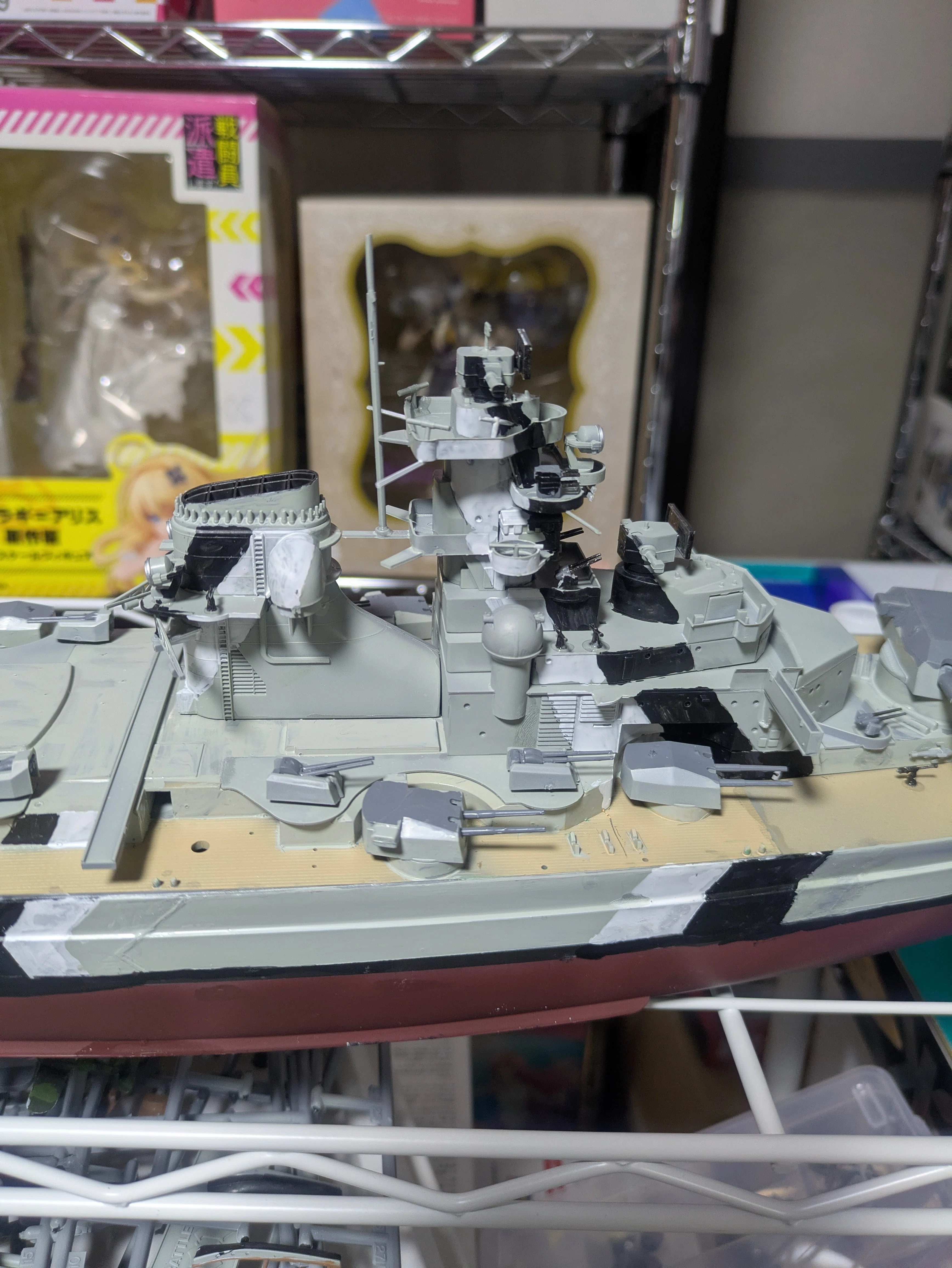 タミヤ 1／350 戦艦ビスマルク その3 組立完成｜セるしうす