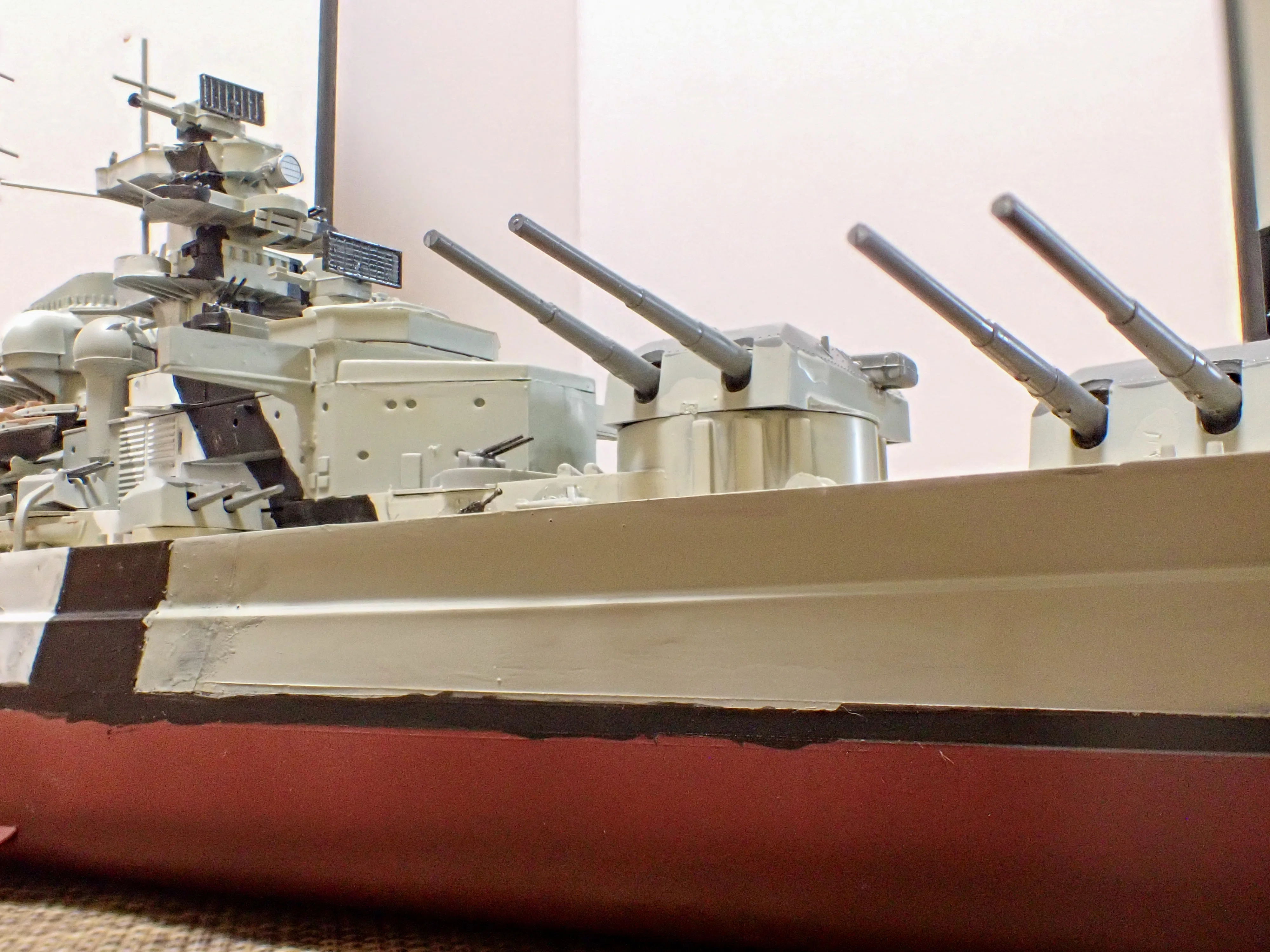 タミヤ 1／350 戦艦ビスマルク その3 組立完成｜セるしうす