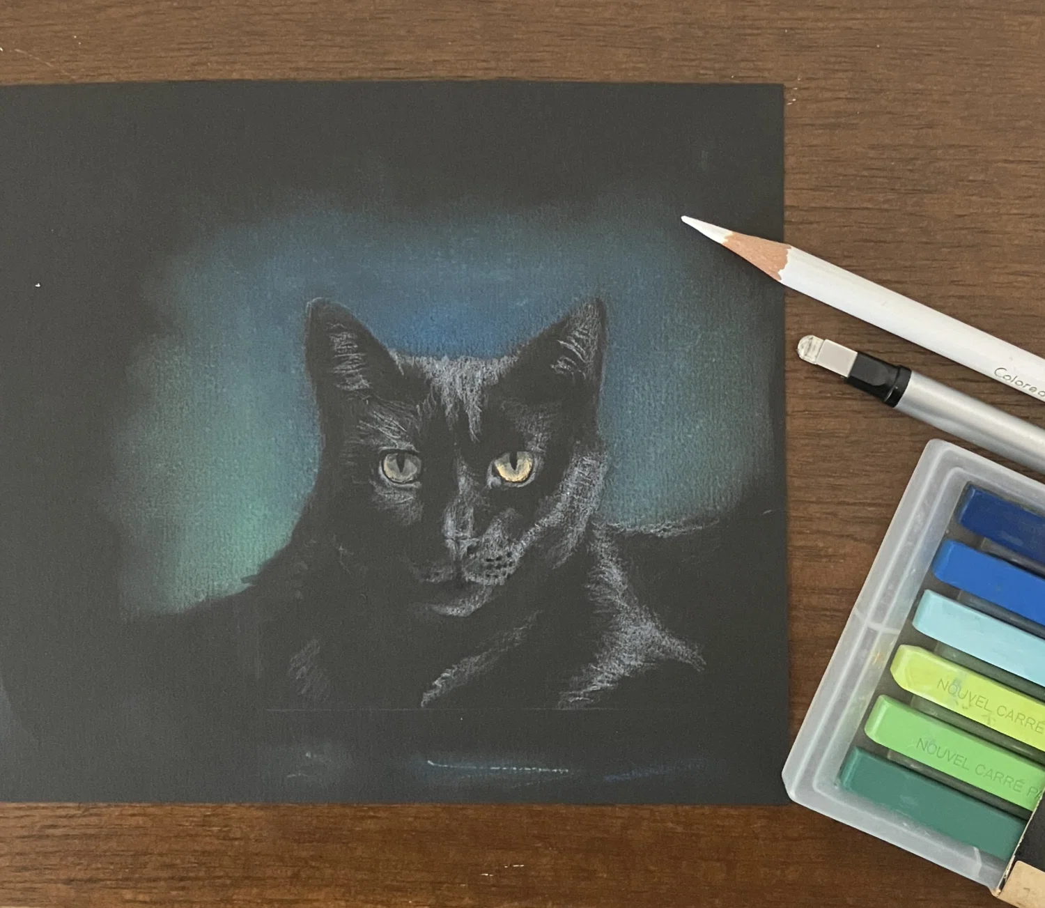 黒い紙に色鉛筆で描く #3｜Ijin（維人）