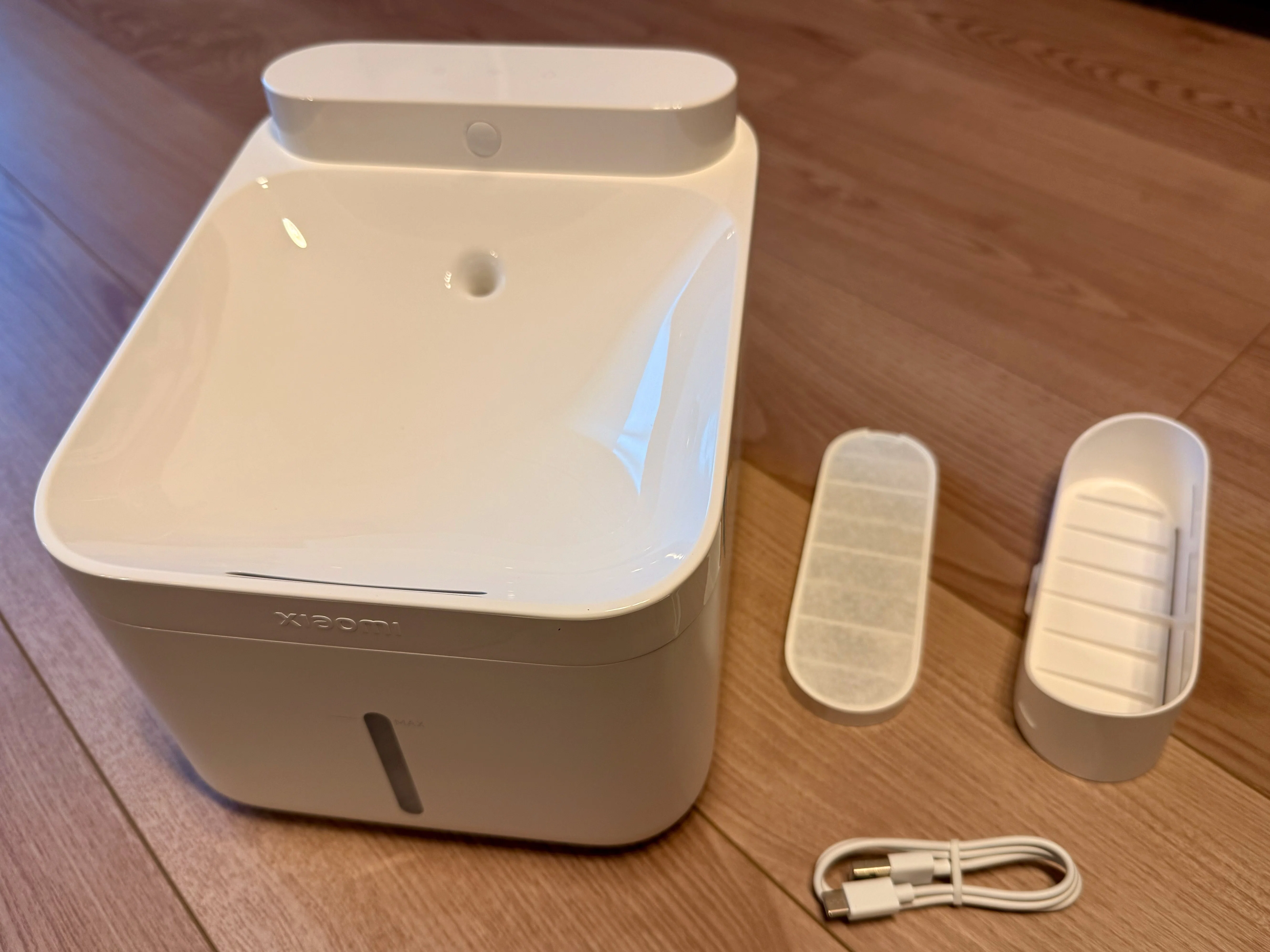 Xiaomi スマートペット給水器 2レビュー！コードレスで最大100日稼働の