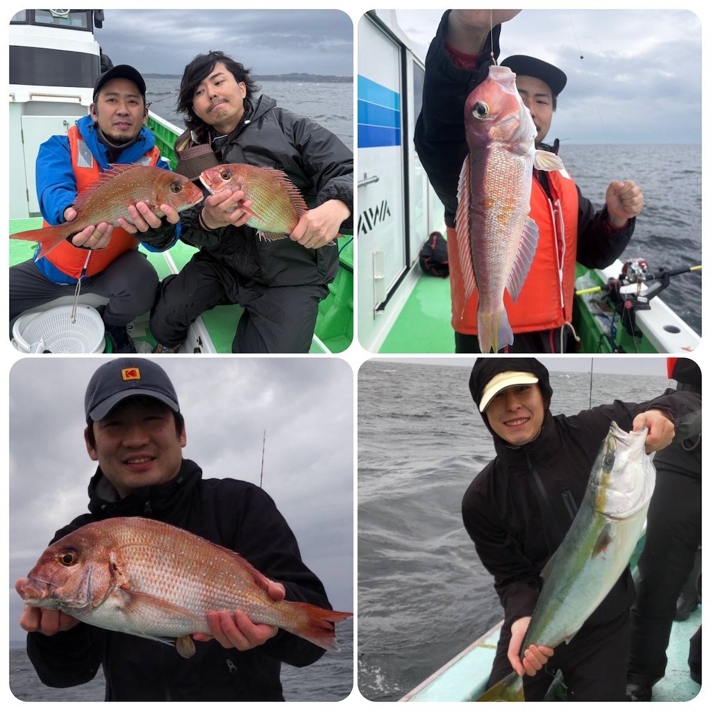 タイラバ】真鯛1kg、6kgブリも食いついた！【マダイ】最大0.8kgを