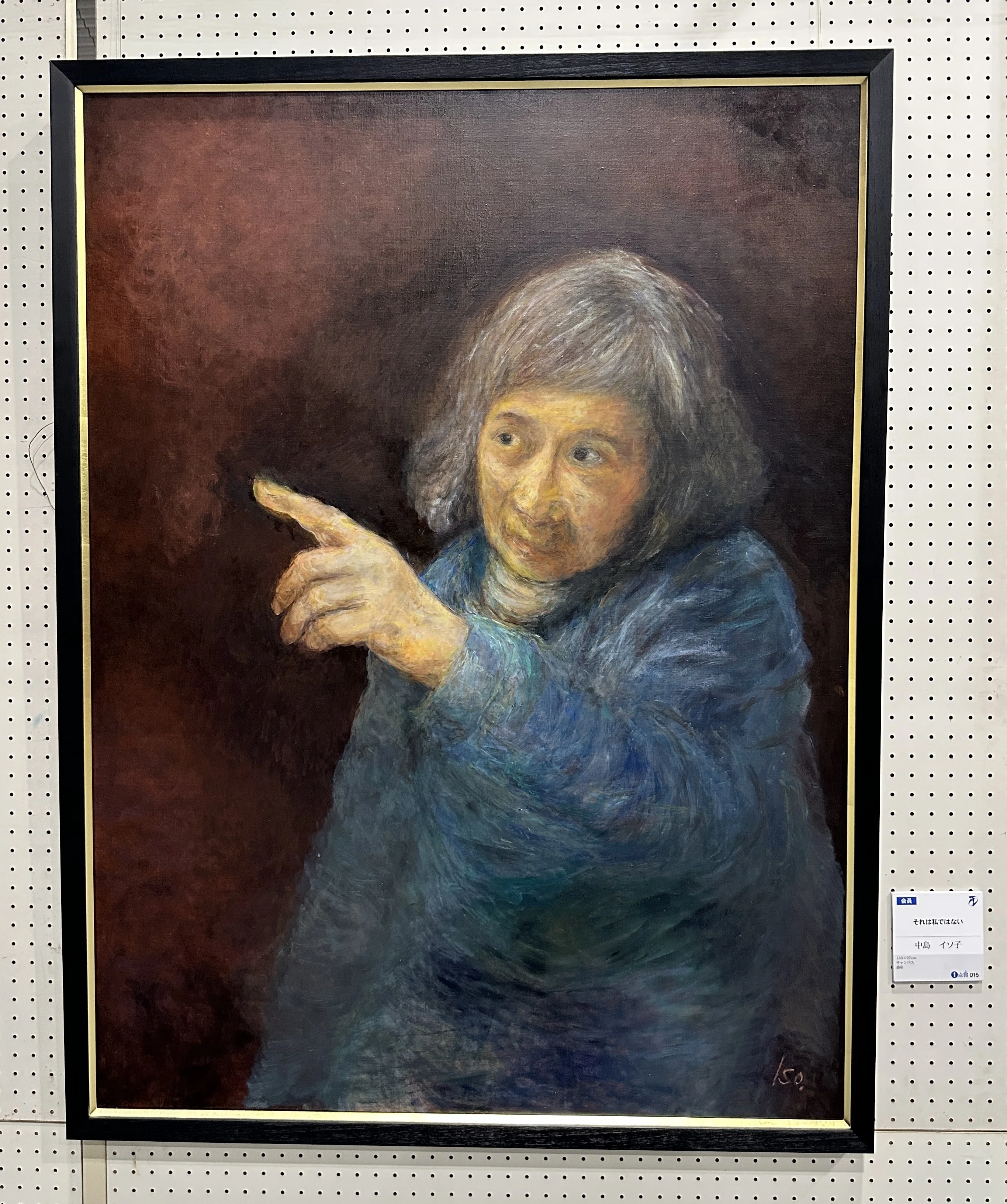 3213）中島イソ子　F0号油絵　「バラ」沖展会員、沖縄女流美術家協会会長 沖展2026に行ってきた(2/2)｜絵・人生・映画・那覇時々やんばる・妄想