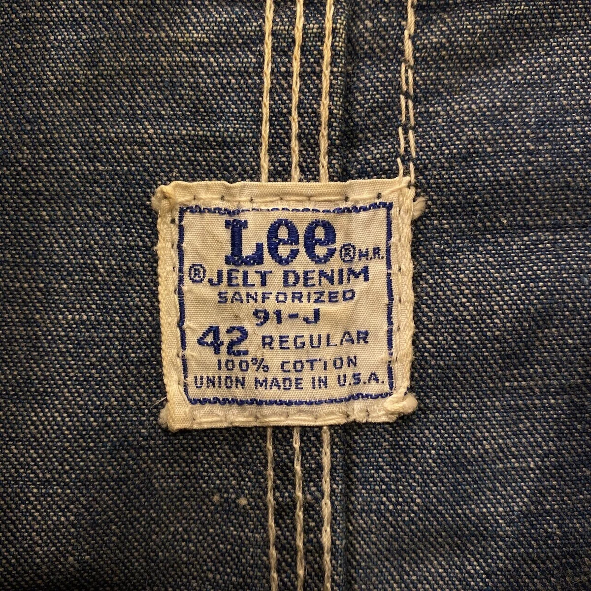 デニムカバーオール Lee 91-J ── タグやディティールから読み解く 