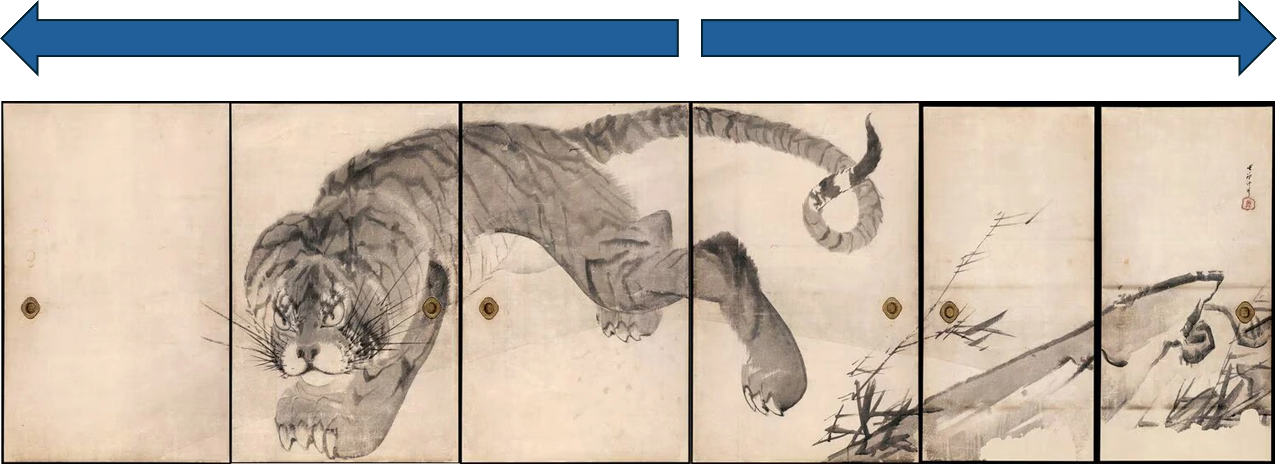 長沢蘆雪」展出品作② 蘆雪《虎図襖》天明6年（1786）｜美術史