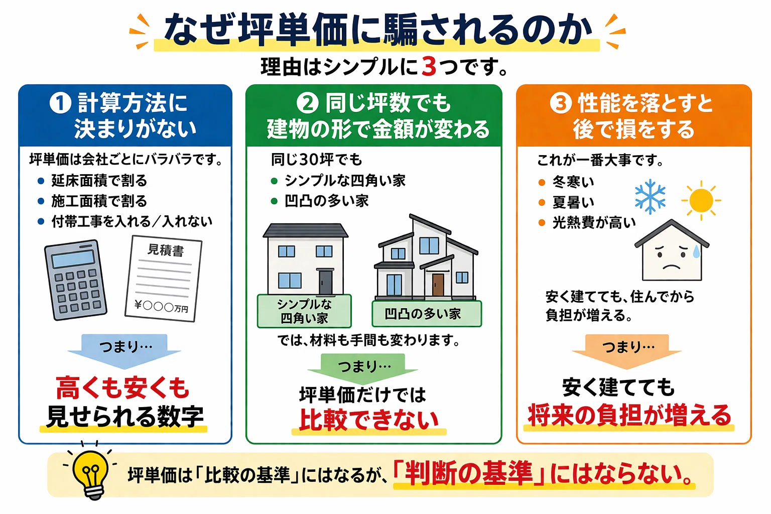坪単価｜まちの大工さん田口建築