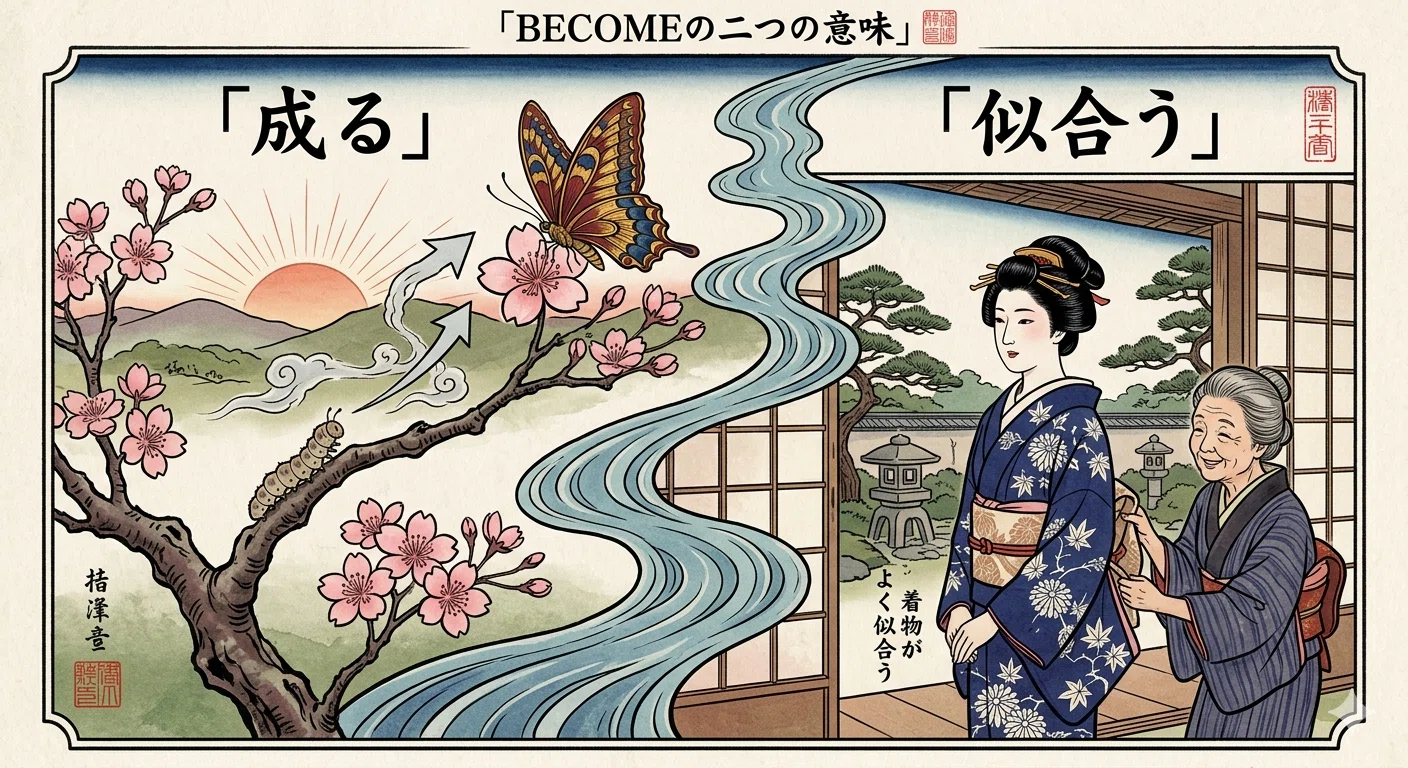become 意味