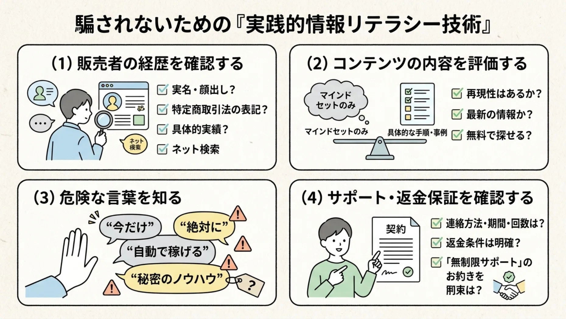 情報商材の表と裏│騙されない・後悔しない、賢く付き合うための完全
