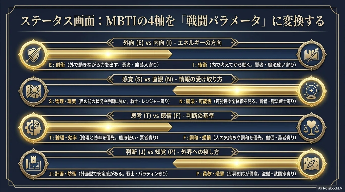 考察】ドラゴンクエスト職業診断をMBTIで読み解く｜平平 平平