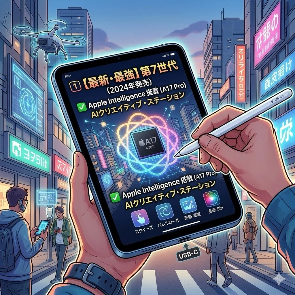 📱iPad mini全7世代・究極の比較バイブル【2026年最新版
