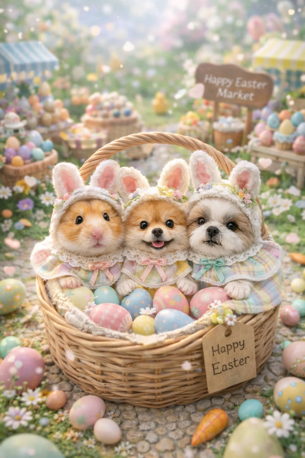 カーズ 希少 イースター バスケット付き 📣【無料大公開】🐰🥚うちの子×イースターバスケット🧺∣画像の作り方