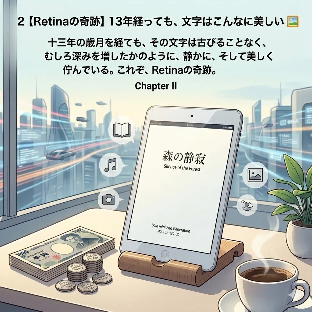 2026年2月に買って2回だけ使用　iPad mini 第7世代 🏺 2026年、2,000円で「デジタルの静寂」を買う。💎 iPad mini 第2世代