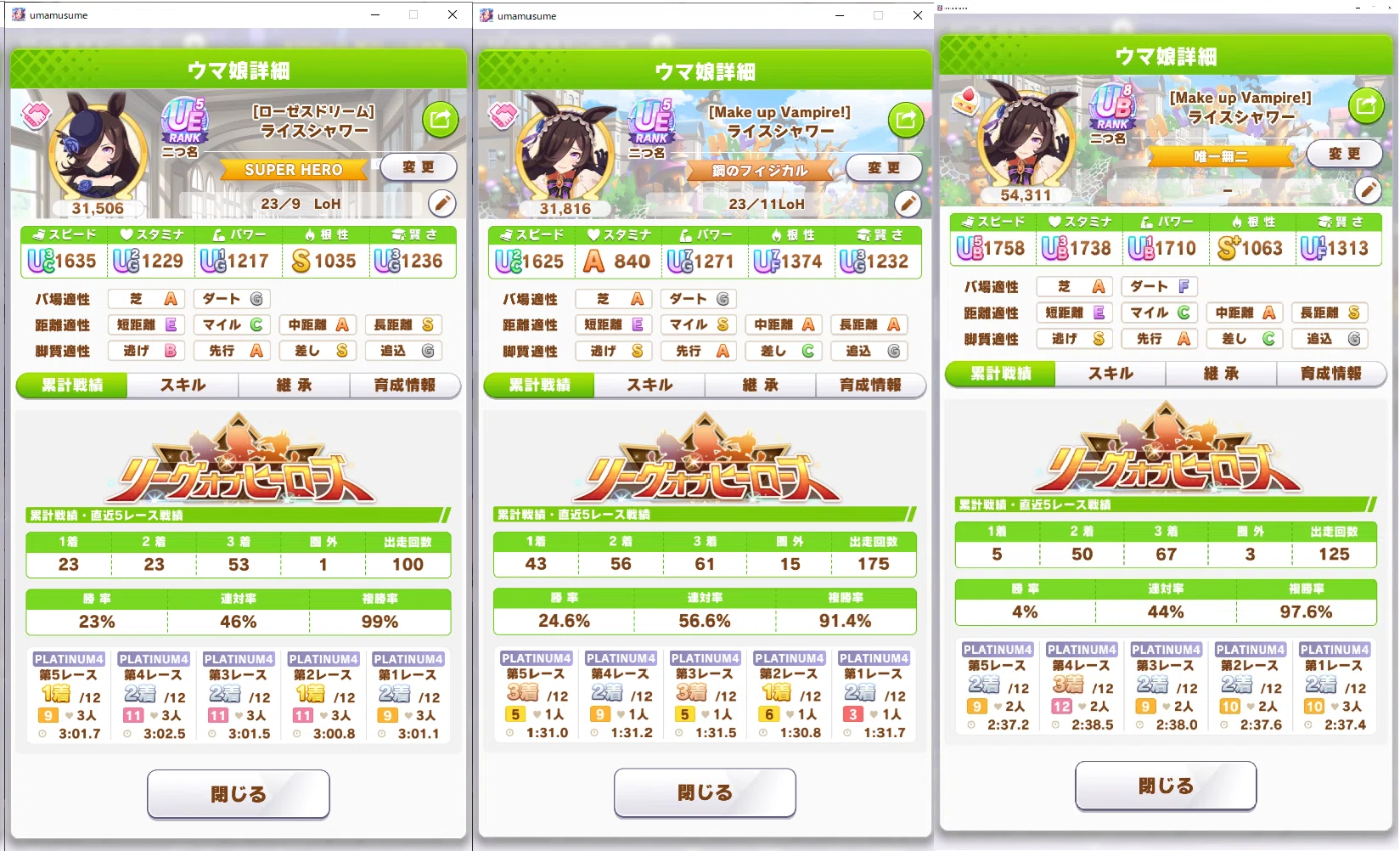 推しと勝ち取る96傑｜Berta/Bert