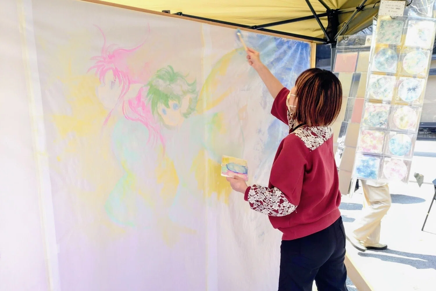 AIに負けないライブペイントの魅力 | 即興で描くアナログ絵の面白さ