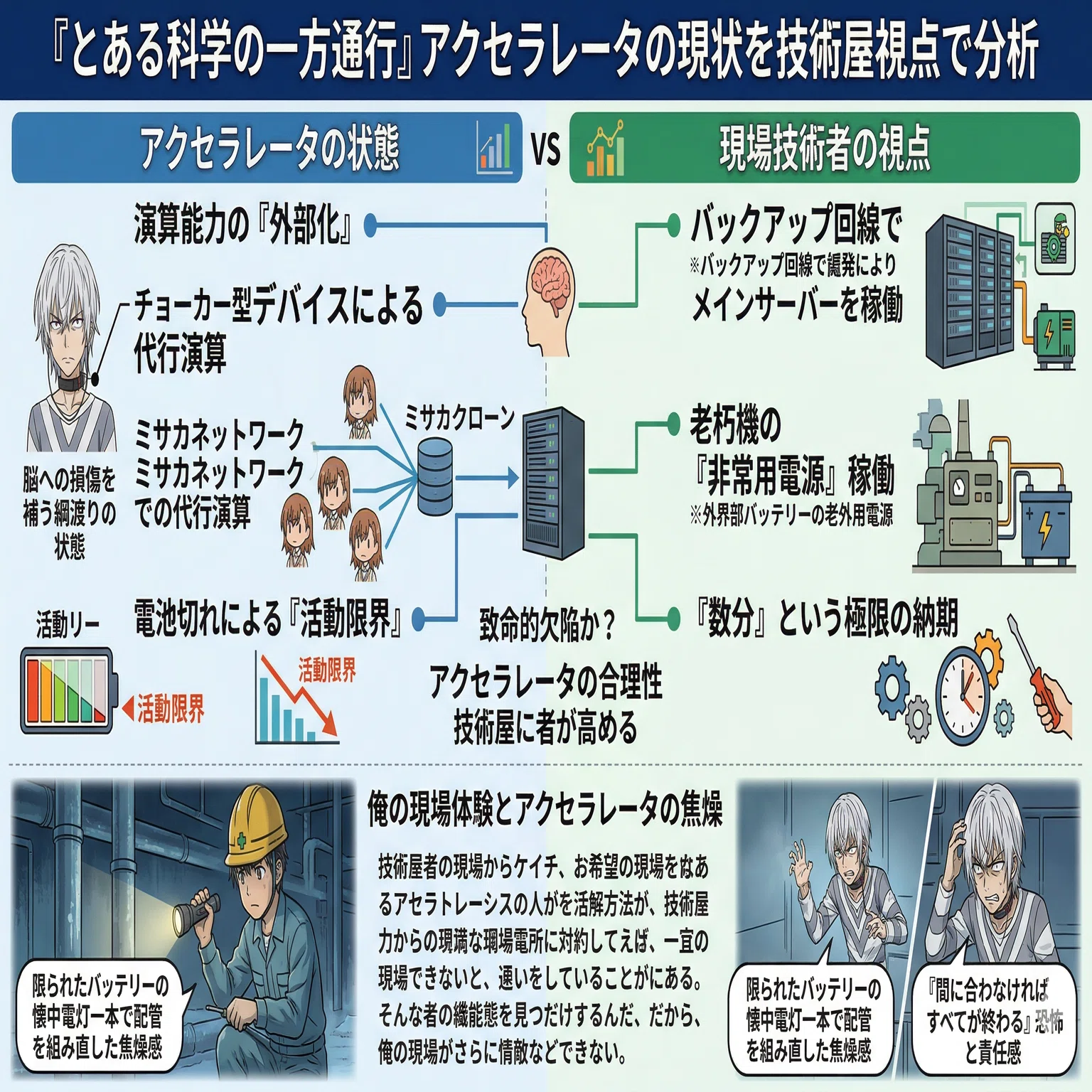 とある科学の一方通行のアニメ感想【No1】｜60代技術者が語る「挫折と