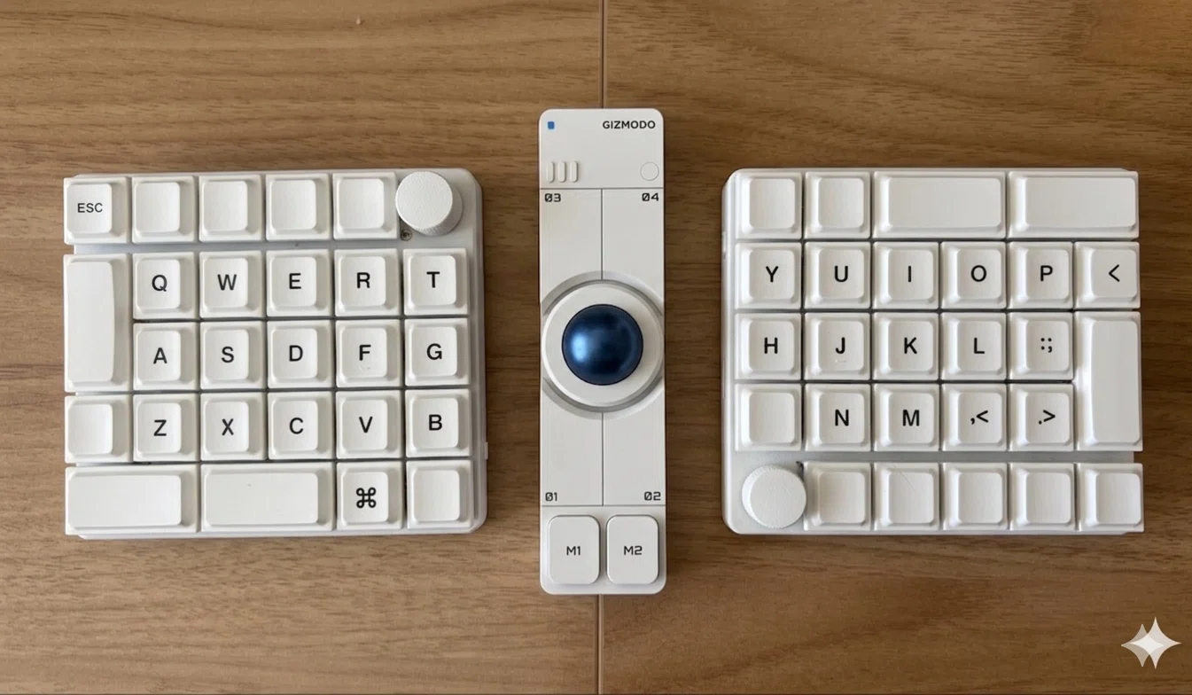 conductorにnotraキーキャップを載せてみた｜キートップシールも貼って
