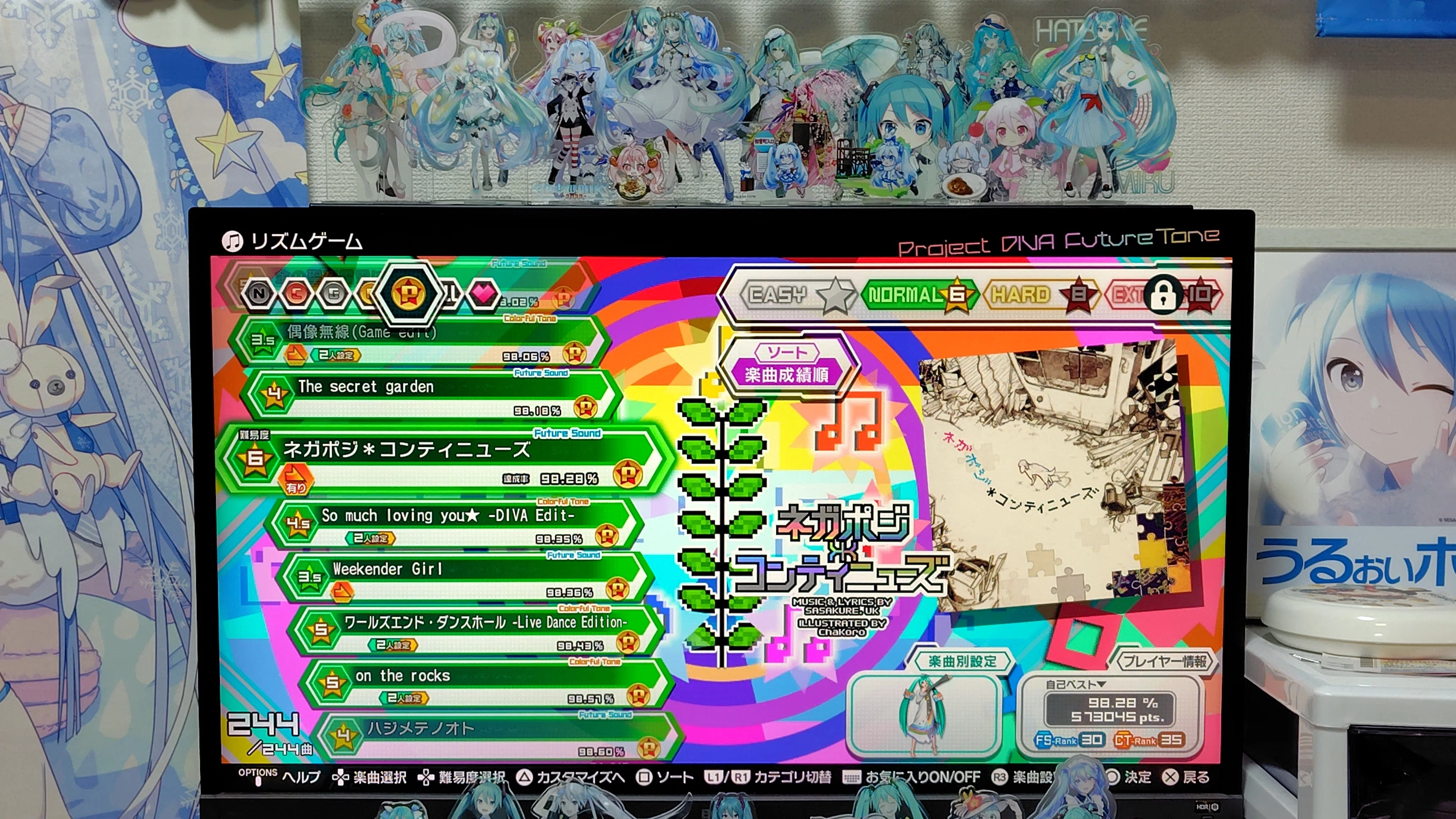 初音ミク Project DIVA MEGA39's Normalパーフェクト埋めを達成したぞ