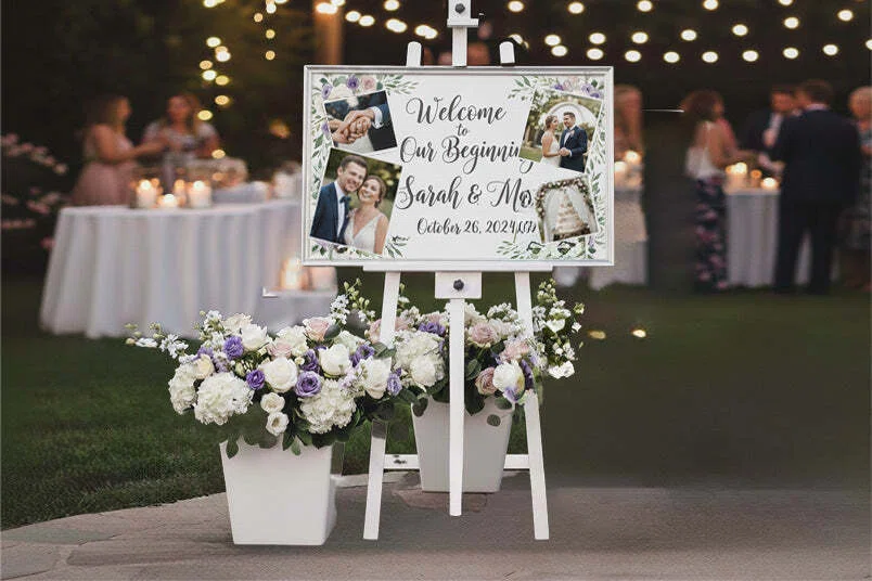 💒結婚式を彩るおしゃれなイーゼル＋ウェルカムボードの活用法