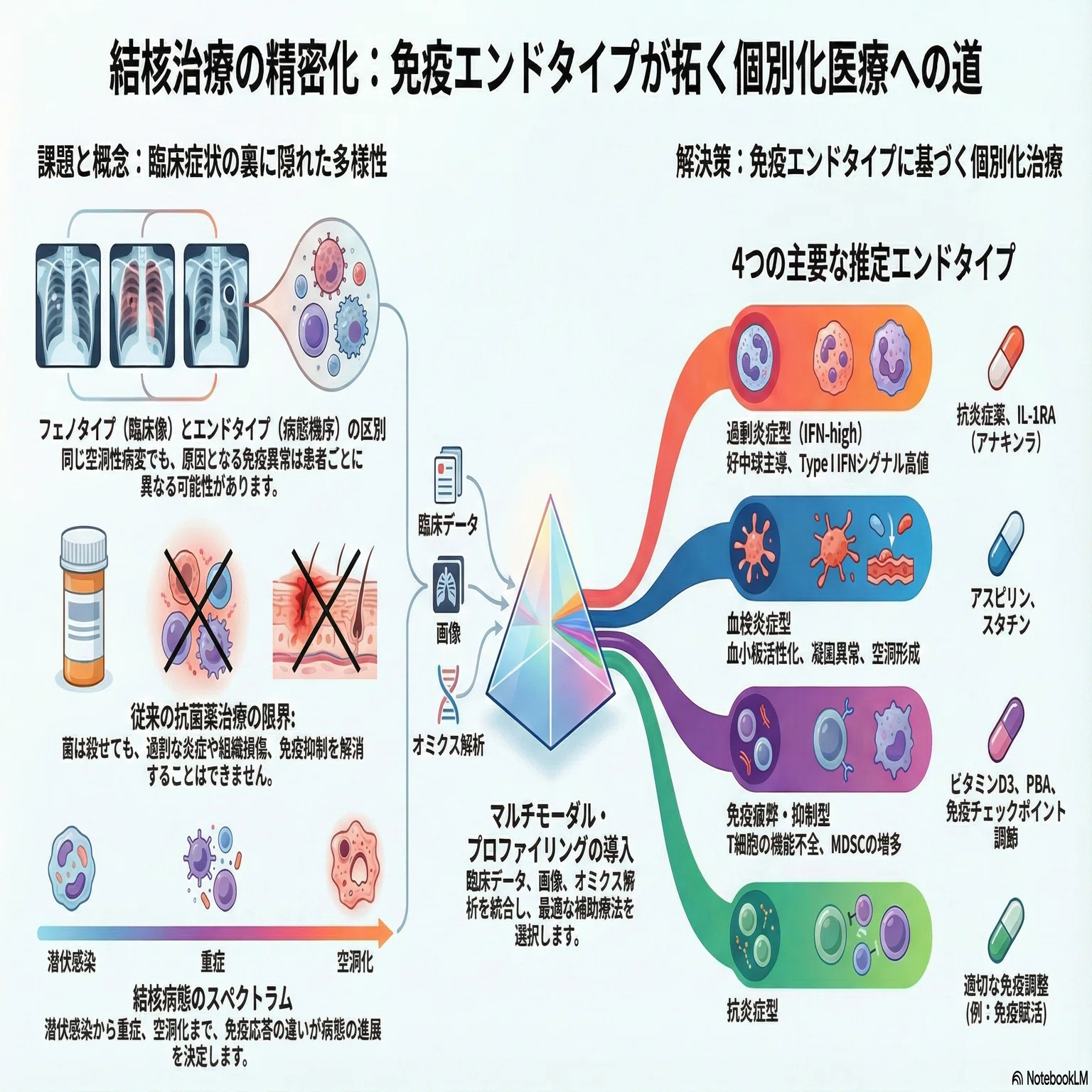 結核における免疫エンドタイプ：疾患の複雑性を解読する鍵→次世代治療