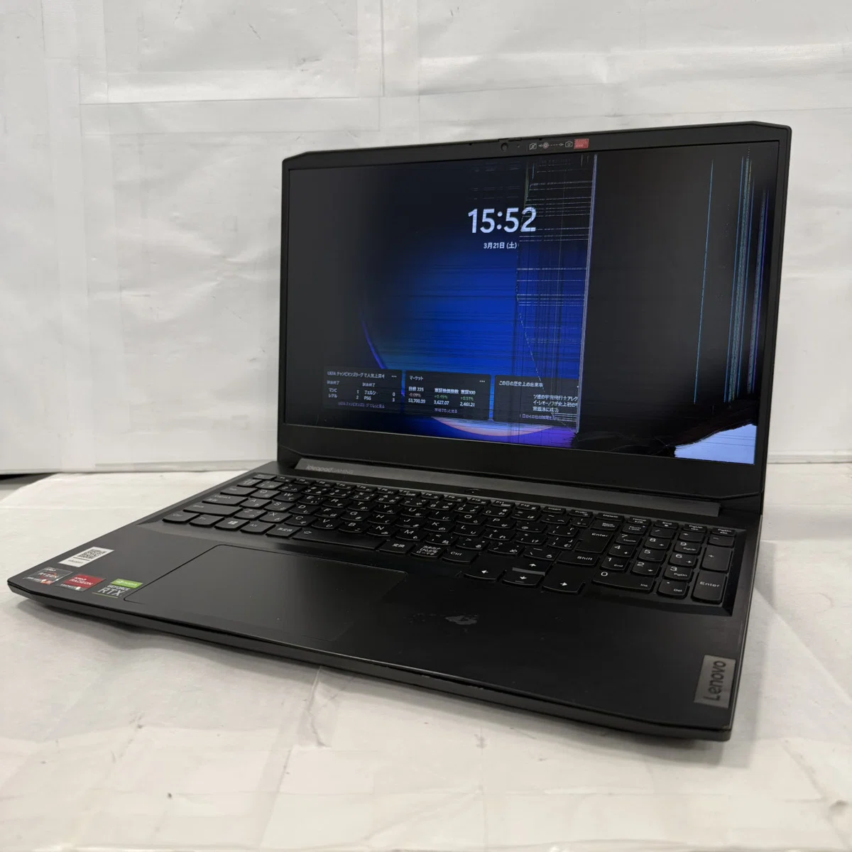 液晶画面割れもパーツ交換で解決【Lenovo IdeaPad Gaming 3】パソコン