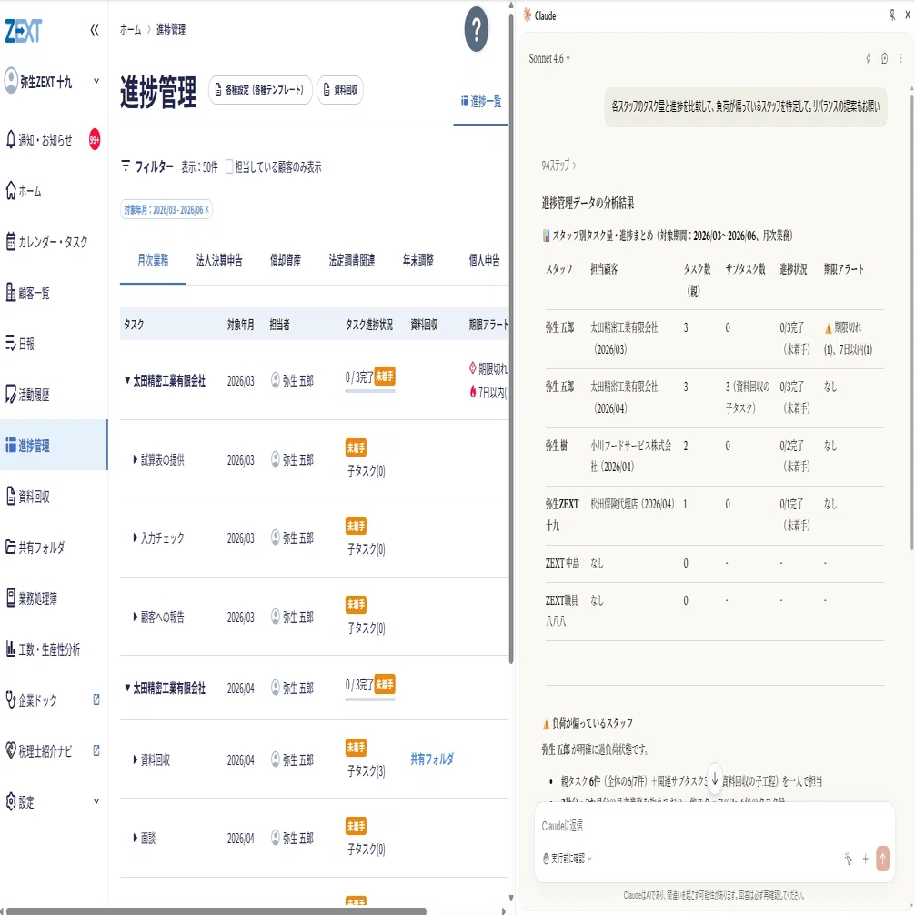 ZEXT × Claude で会計事務所の業務がこう変わる。実際にやってみた7