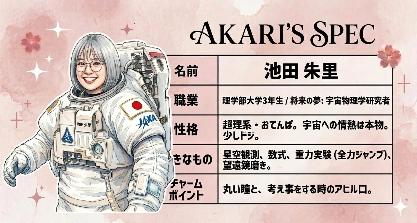 No.44 銀髪ボブにアヒル口の宇宙女子！池田朱里ちゃんのきらきら観測