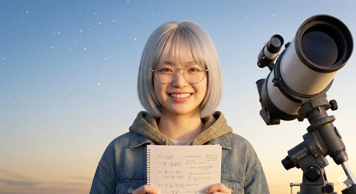 No.44 銀髪ボブにアヒル口の宇宙女子！池田朱里ちゃんのきらきら観測
