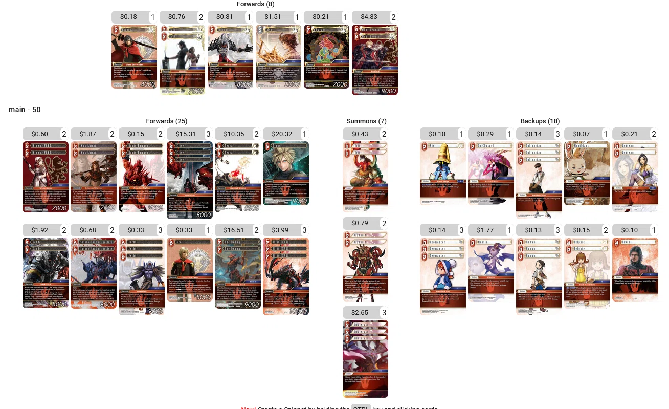 FFTCG】Masters千葉参戦記 ｜ちょーぎょーじ