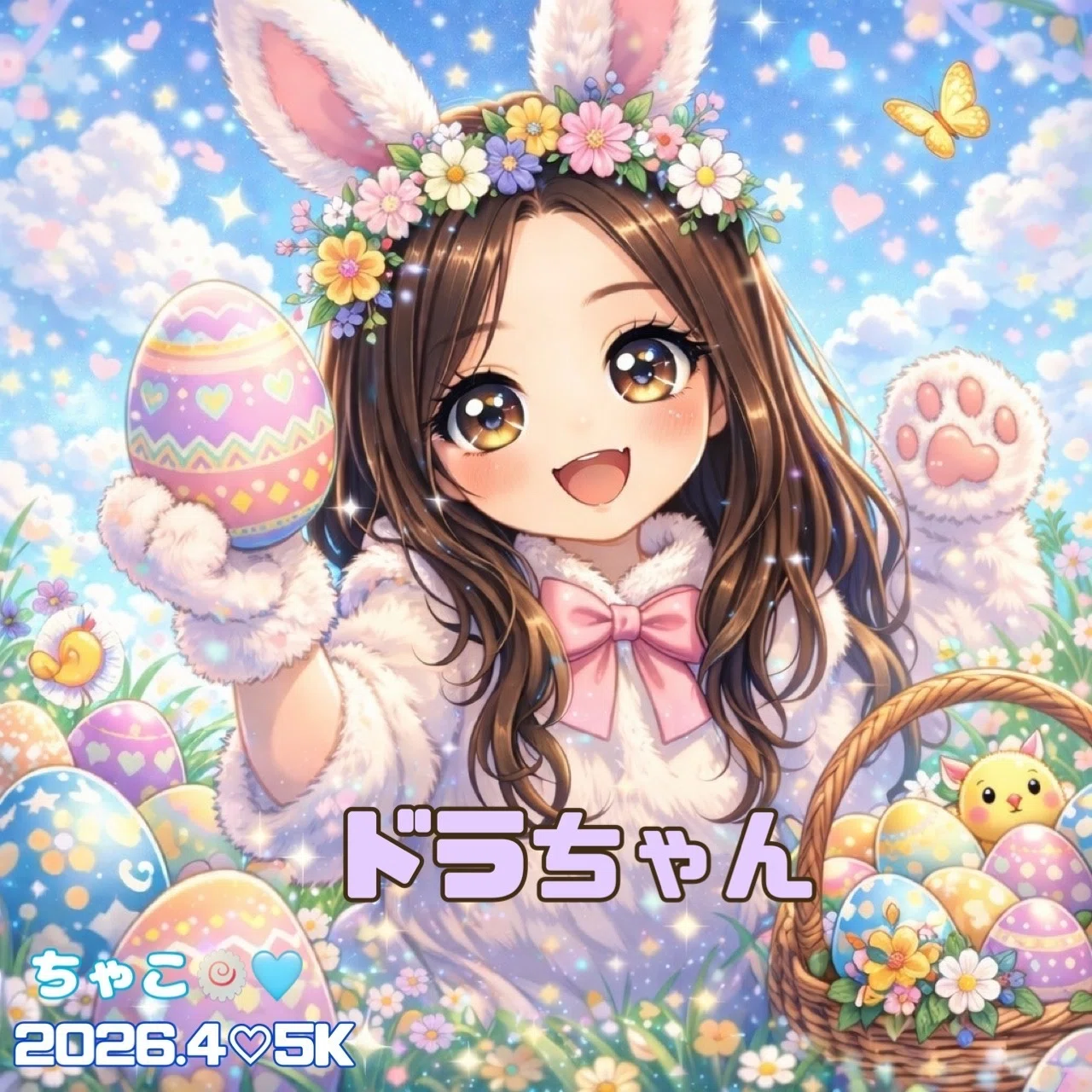 2026.4 5K🥚ｲﾗｽﾄｱｲｺﾝ｜ちゃこ🍥🩵