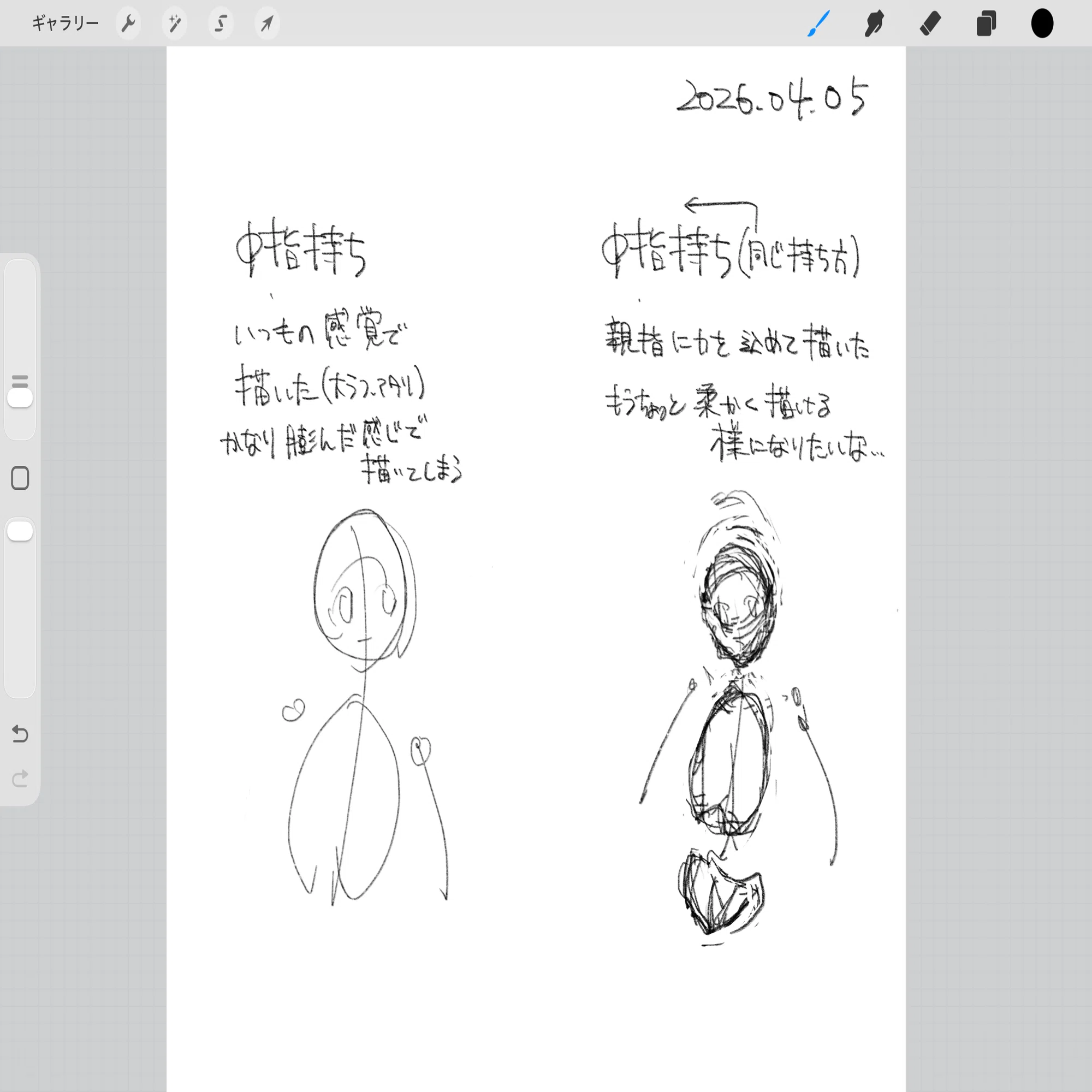 アニメーターの落書きや練習絵&設定資料？ 期間限定無料記事】2026年絵の練習のメモ+最近読んだ教本など｜最中