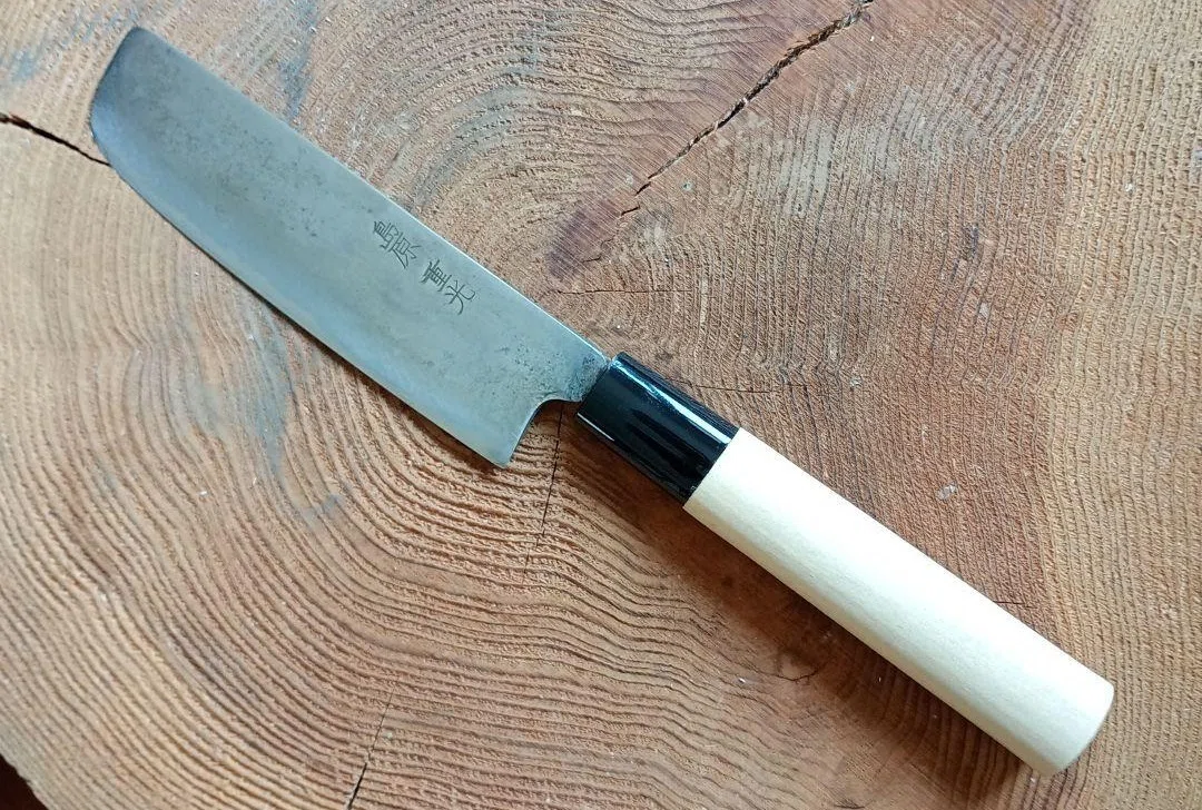 島原重光 菜切 研ぎと柄の交換｜はっさ