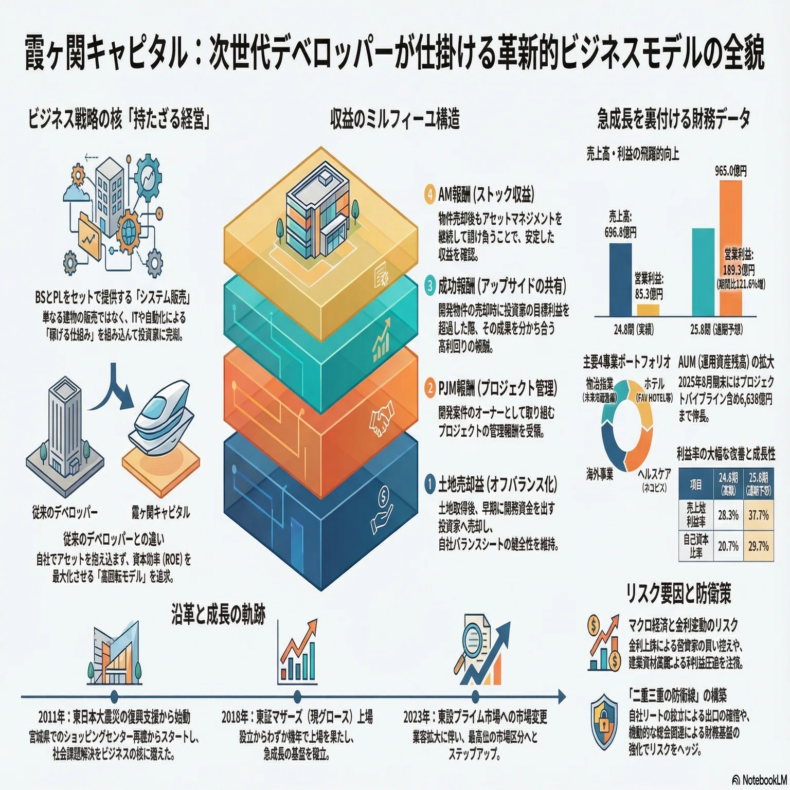上場企業分析】収益の多層化を実現し、BS・PLをセットで展開。次世代