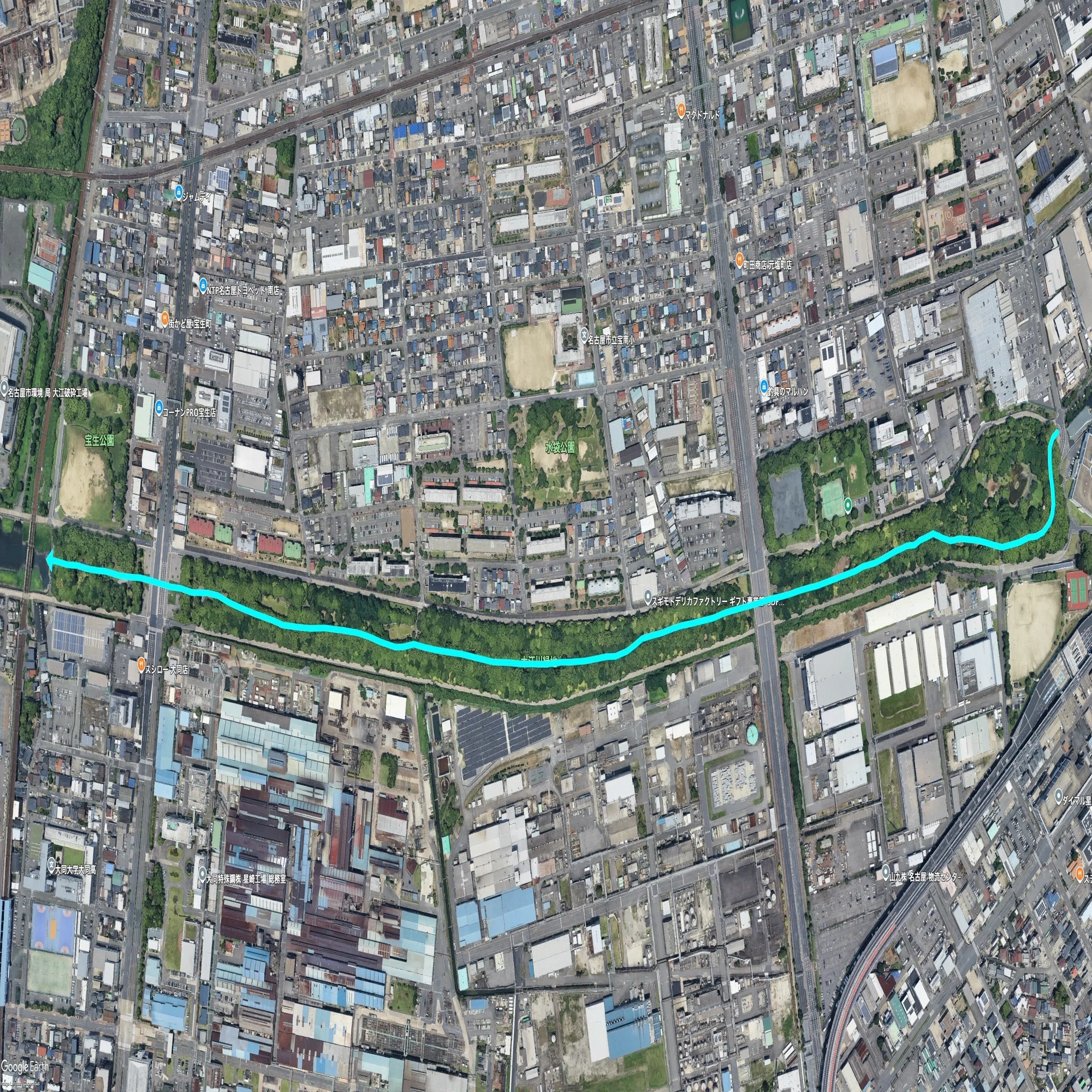 大 江川 緑地