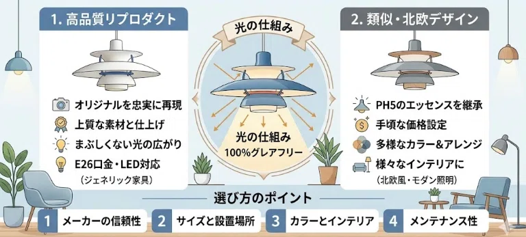 ルイスポールセンのリプロダクトおすすめ商品！正規品と何が違うのかも