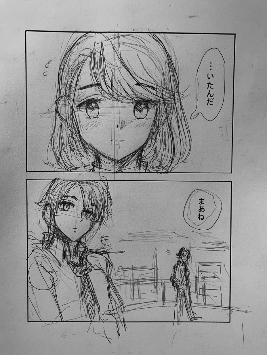 画像生成AI】まるで本物の人間が書いたようなラフスケッチ画像をリアル